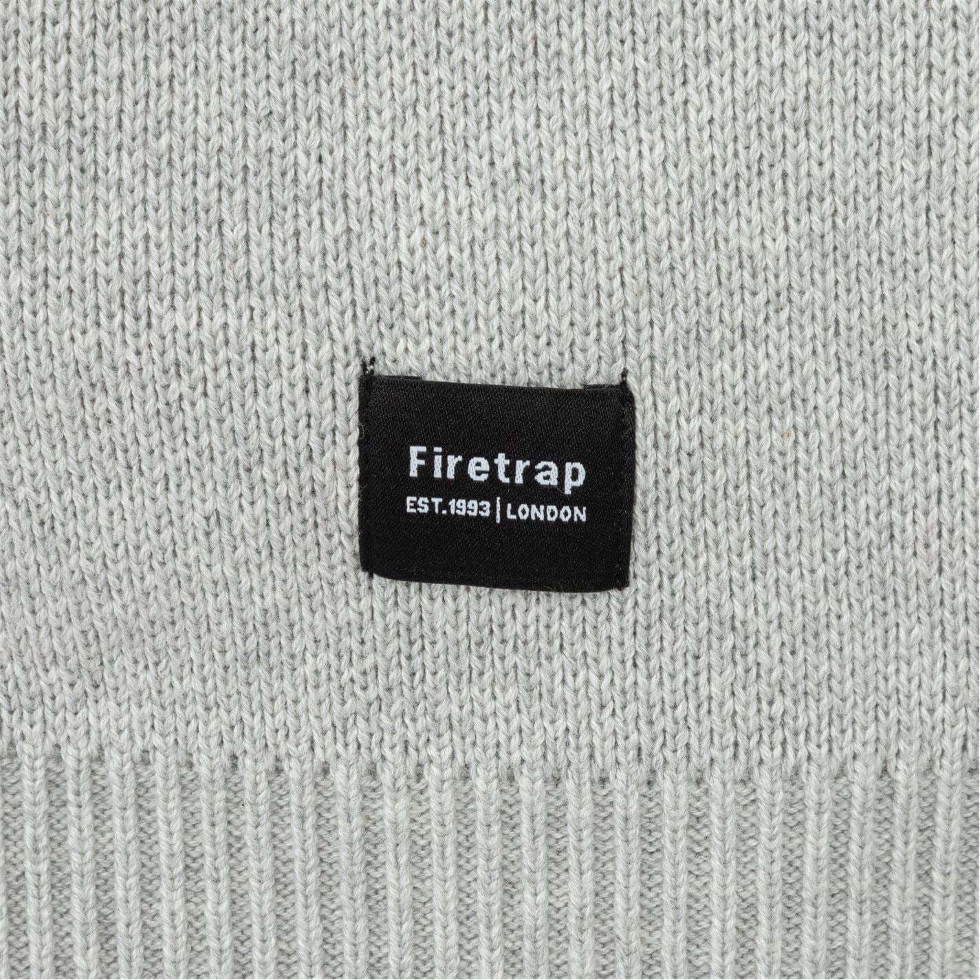 Firetrap Mens Crew Neck Sweater Knitted Jumper