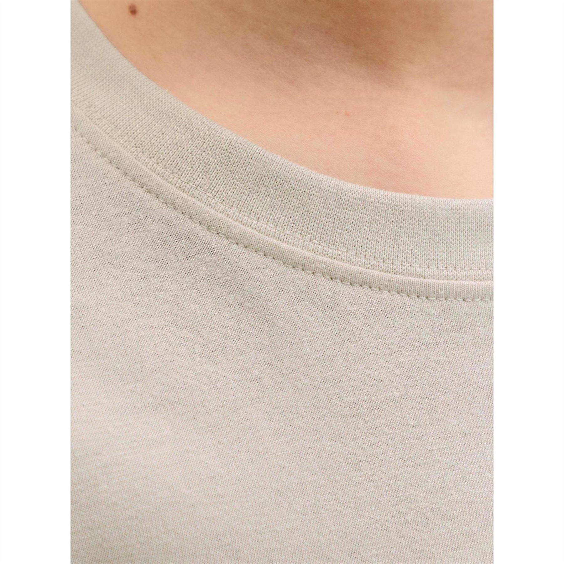 Jack and Jones Archive Printed Logo Text Graphic Crew Neck T-Shirt
