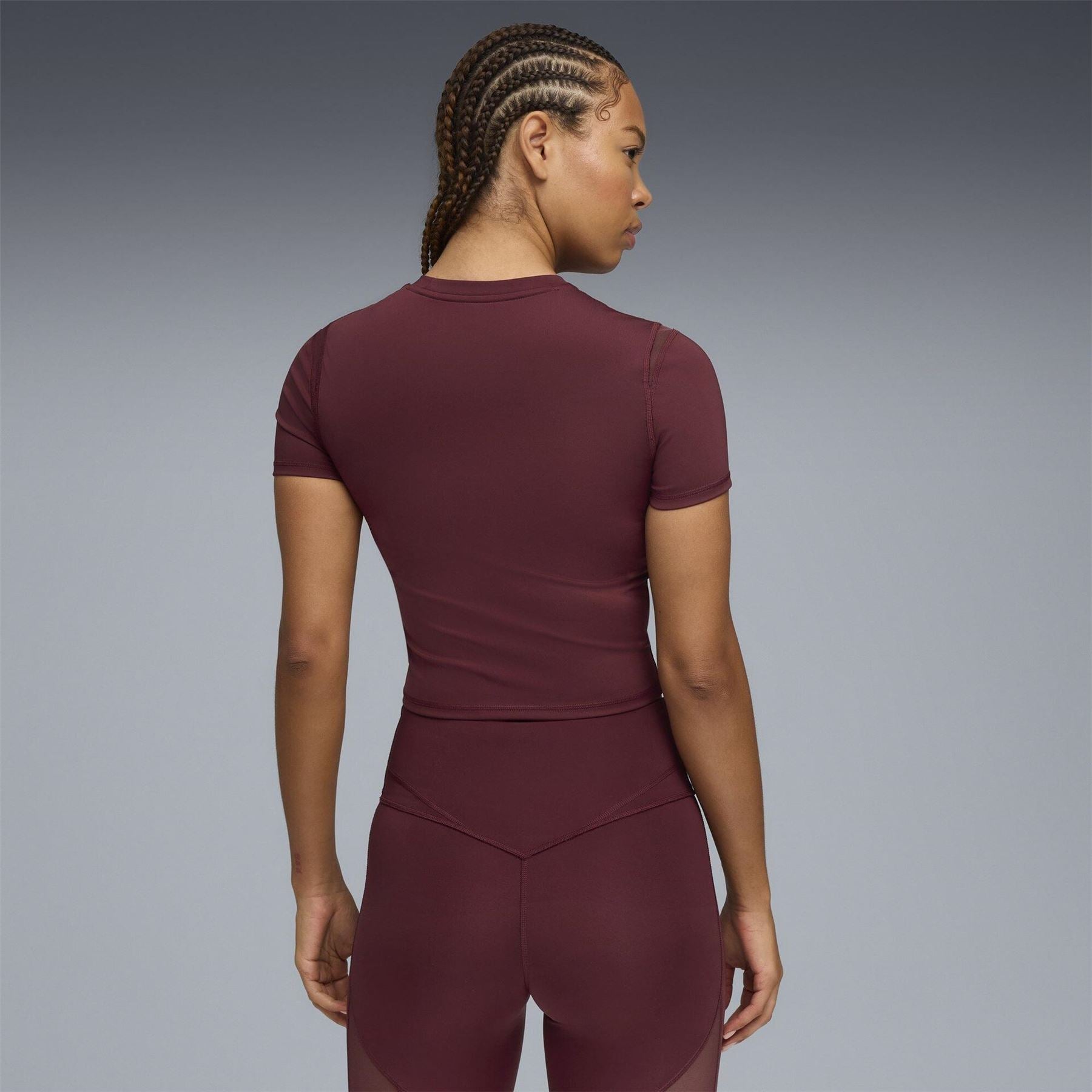 Puma Shape Baby Tee Short Sleeve Performance Gym Top