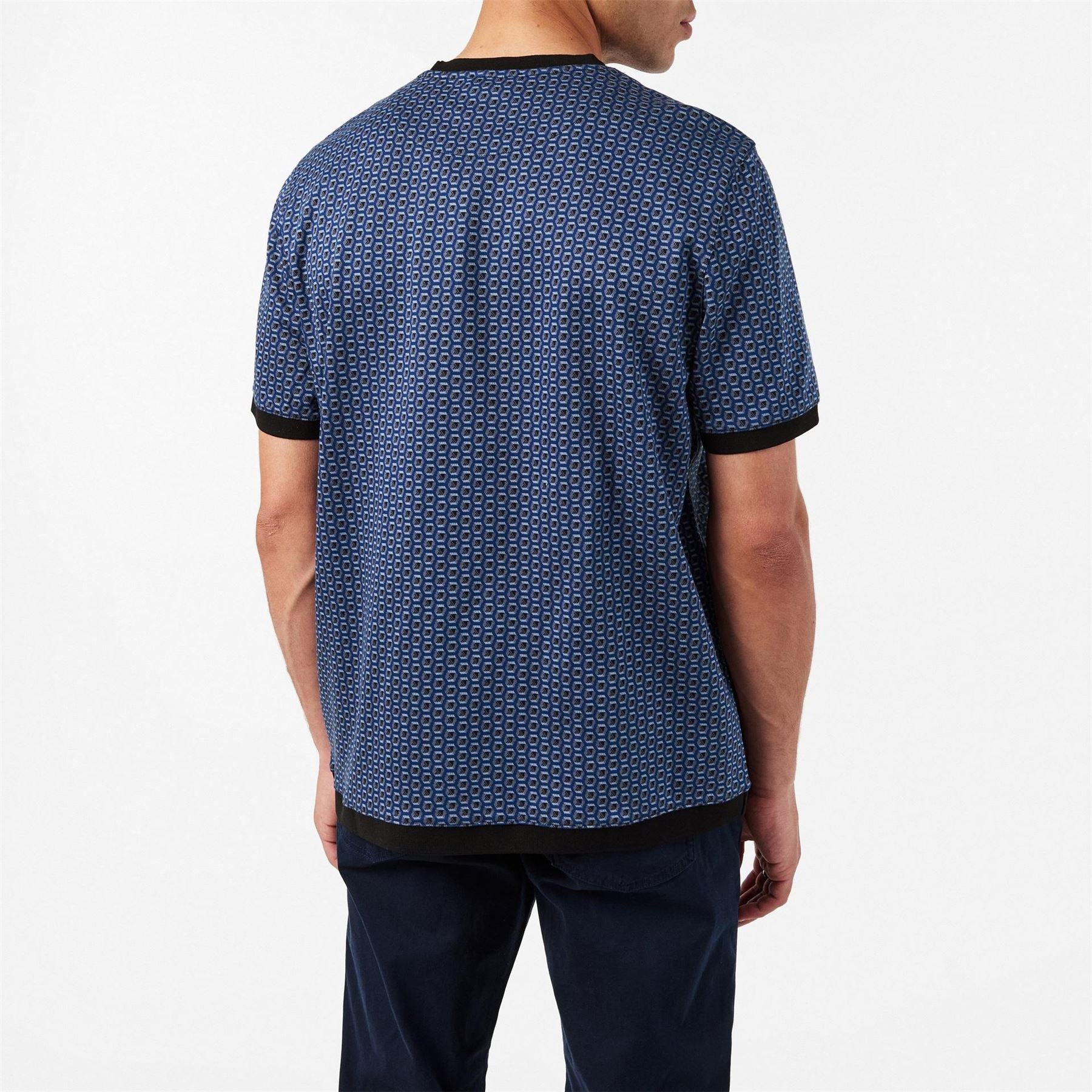 Ted Baker Regular Fit Geographic Print Crew Neck T-Shirt