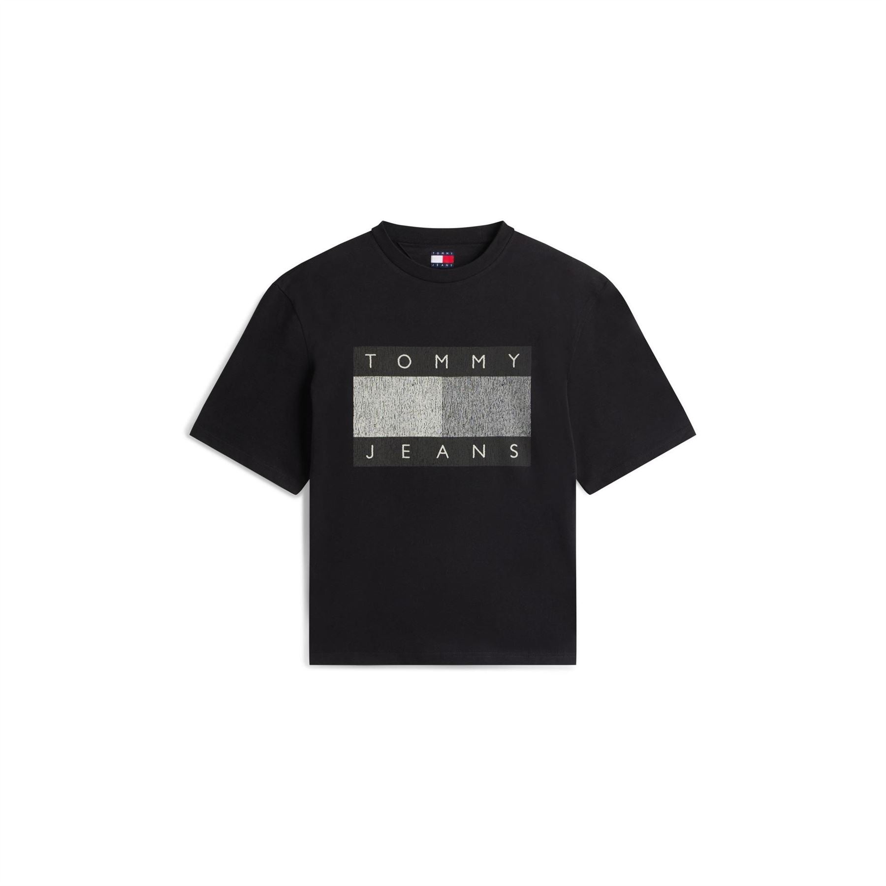 Tommy Jeans Printed Logo Crew Neck Short Sleeve Jersey T-Shirt