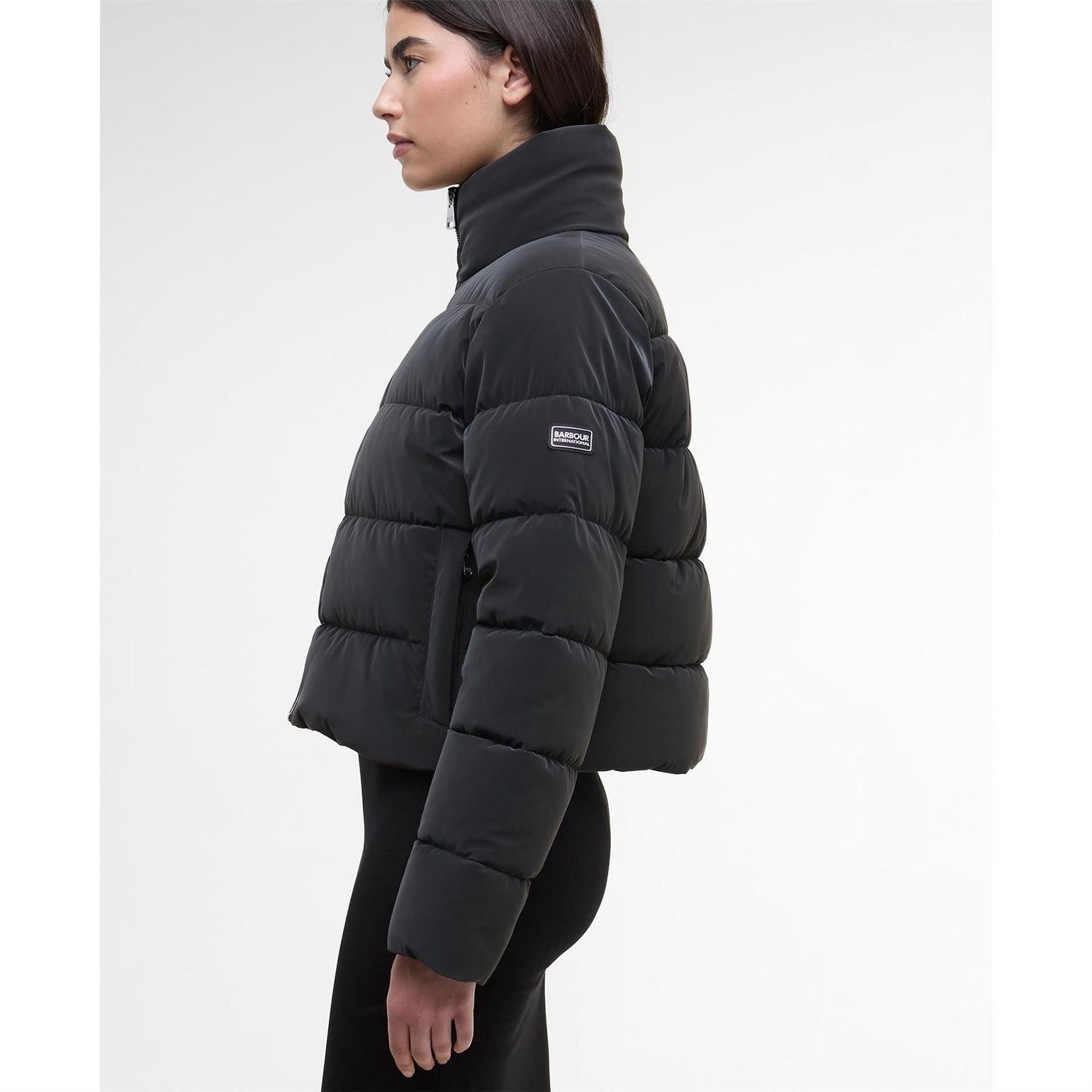 Barbour International Velvet Puffer Jacket