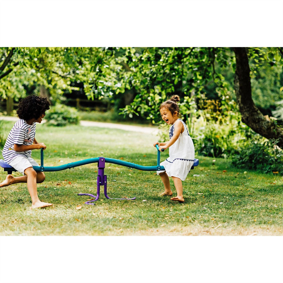 Plum Play Rotating See Saw   Purple Teal