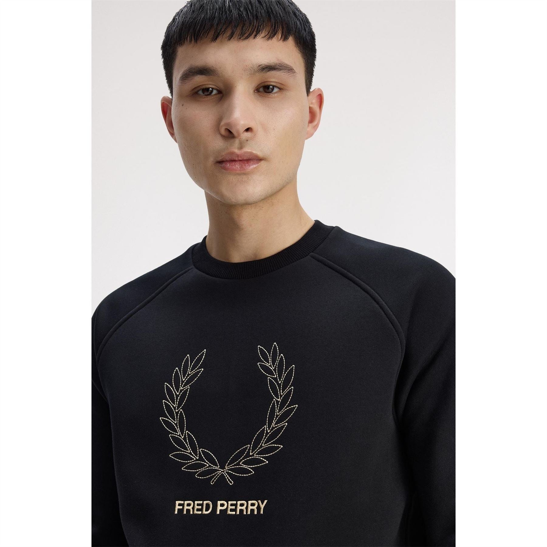 Fred Perry Mid Logo Crew Sweatshirt