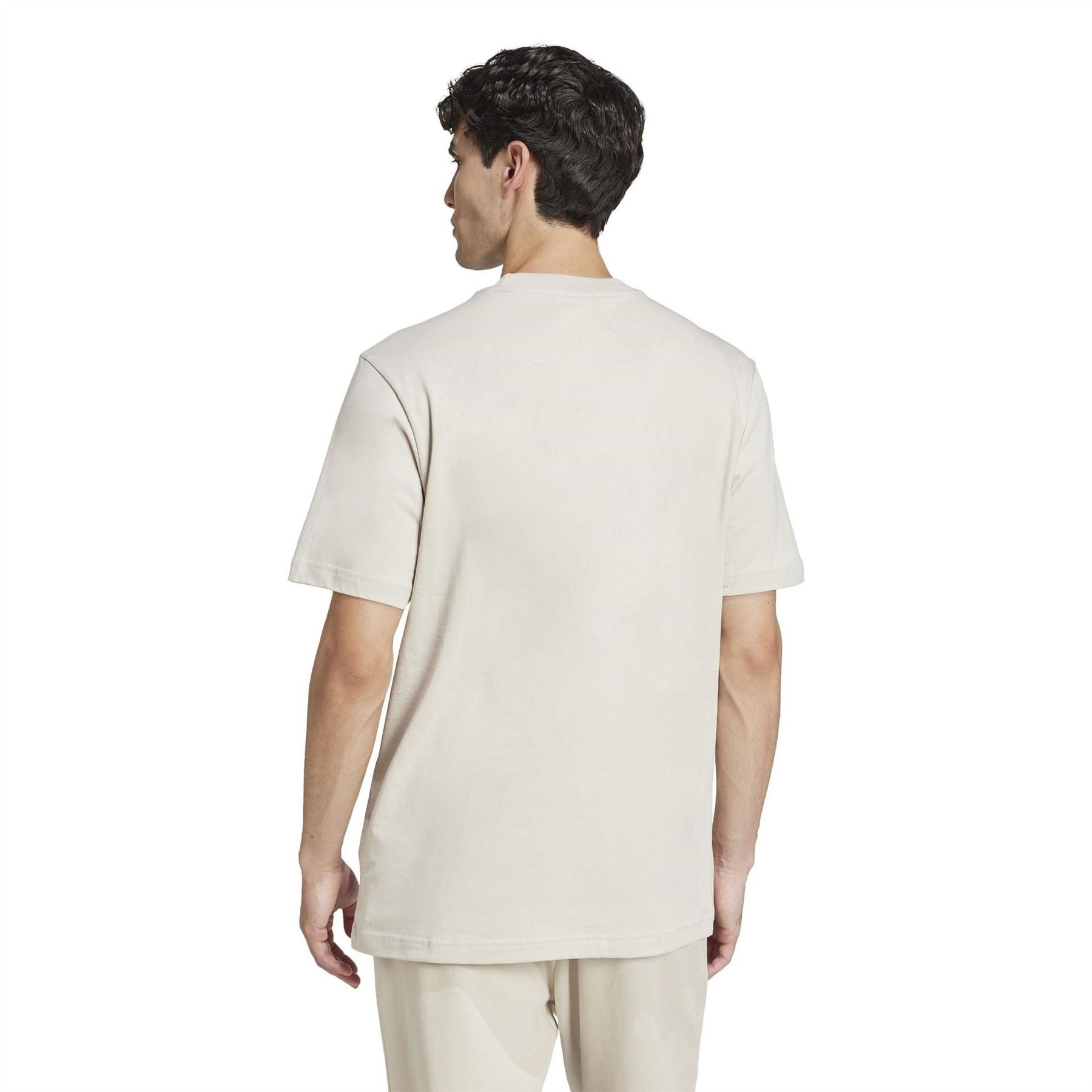 adidas Mens Essentials Single Jersey Linear Embroidered Logo T-Shirt
