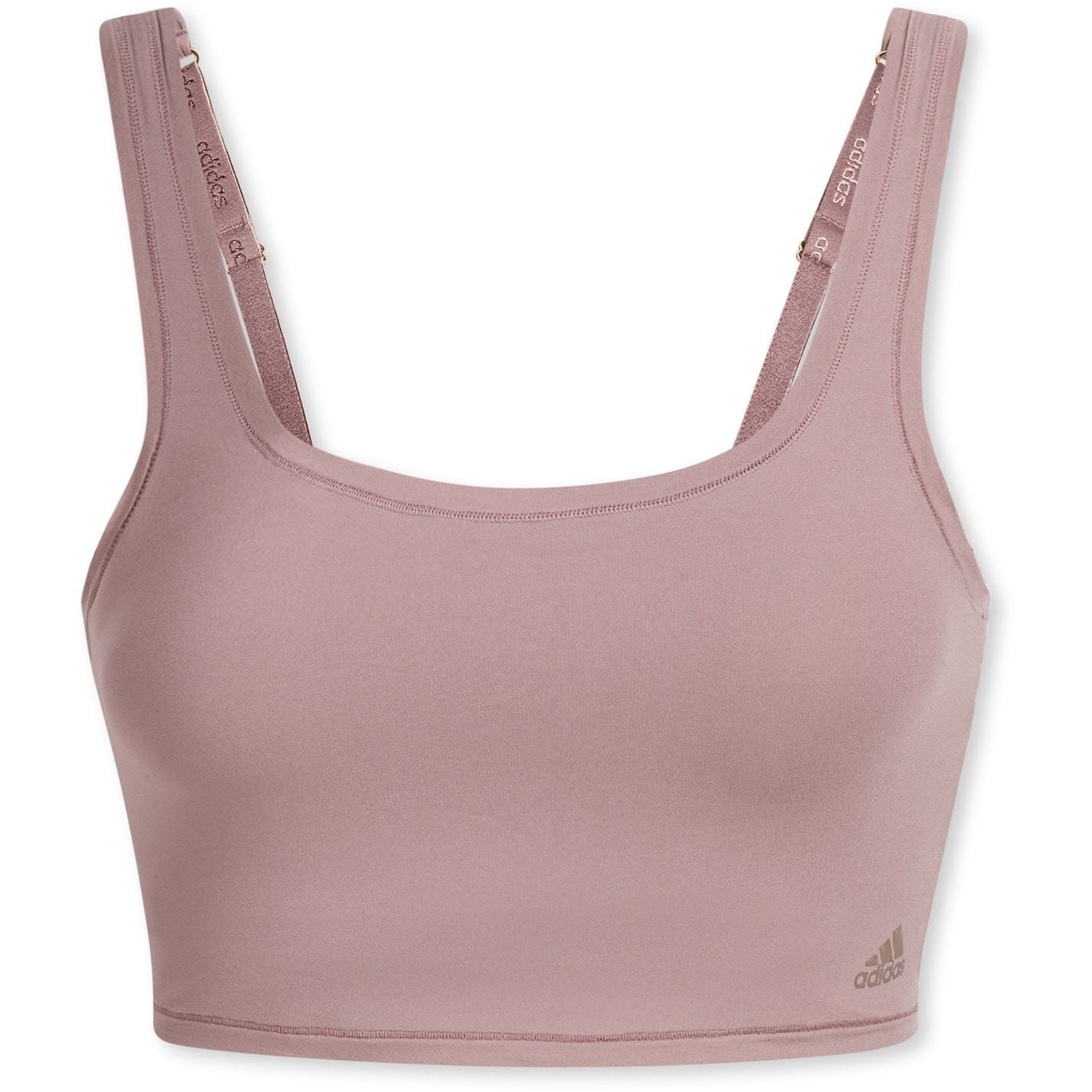 adidas Cropped Snug Fit Scoop Neck Bralet