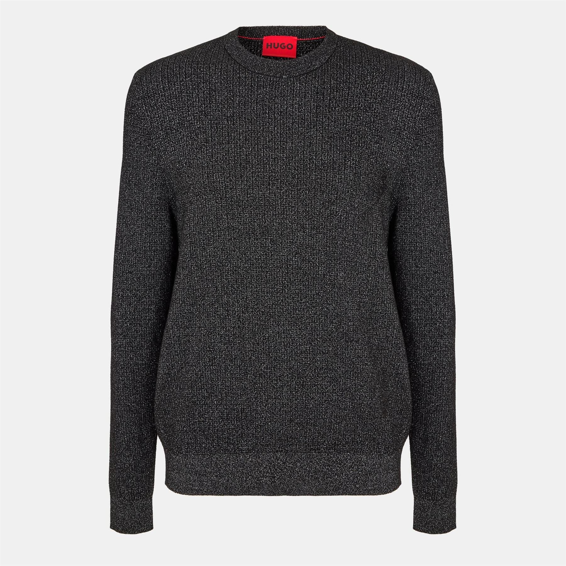 Hugo Regular Fit Long Sleeve Crew Neck Sweater