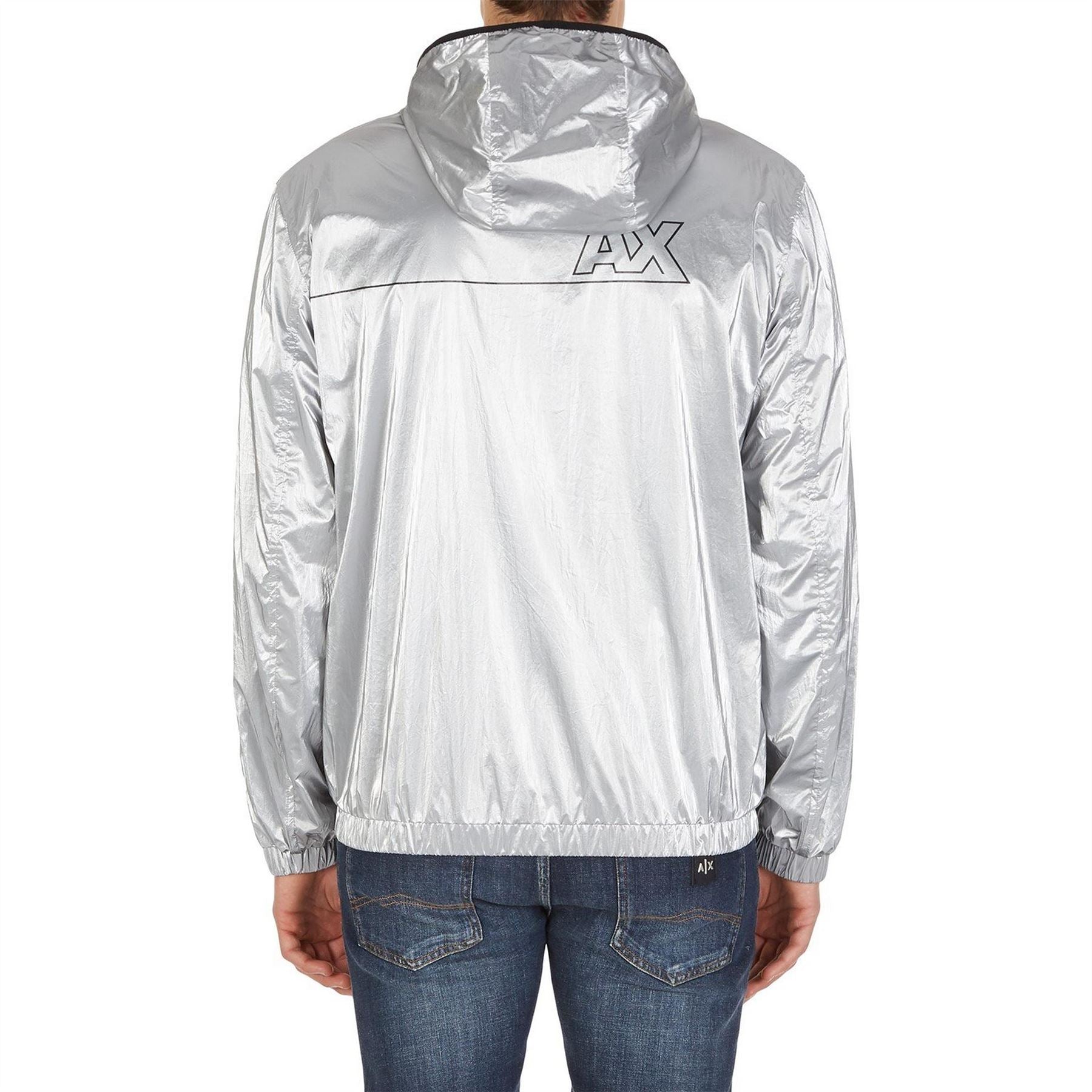 Armani Exchange Hooded Windbreaker Regular Fit Jacket