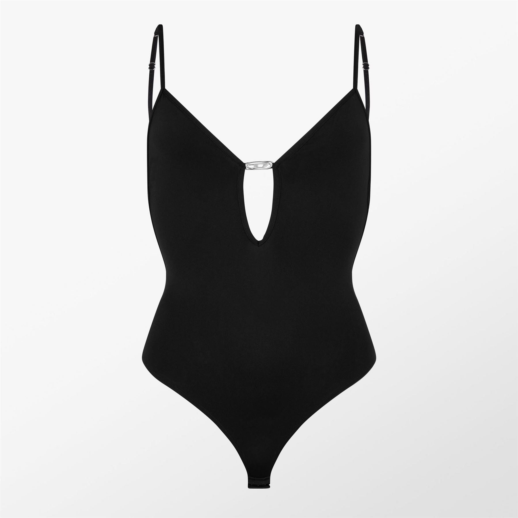 Diesel Cropped V-Neck Slim Fit Bodysuit
