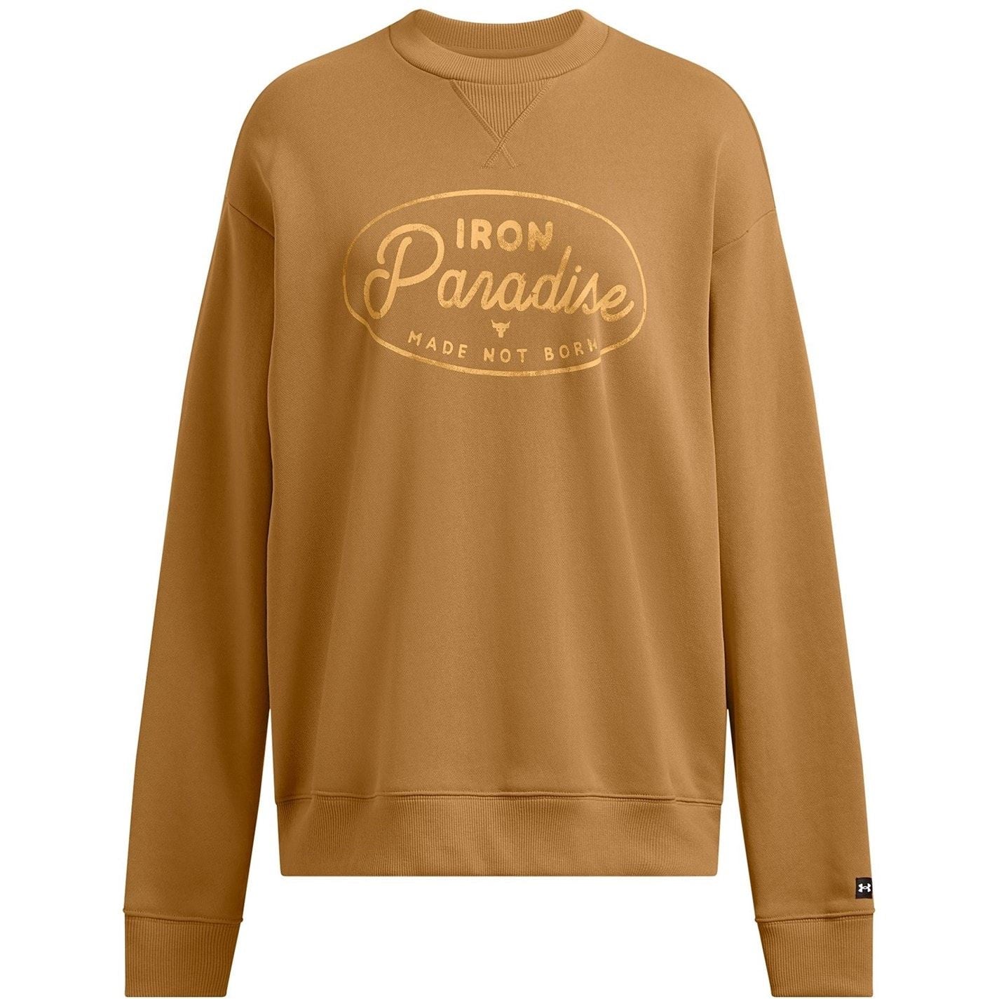 Under Armour Rock Lettering Relaxed Fit Drop Shoulder Long Sleeve Crew Neck Sweatshirt