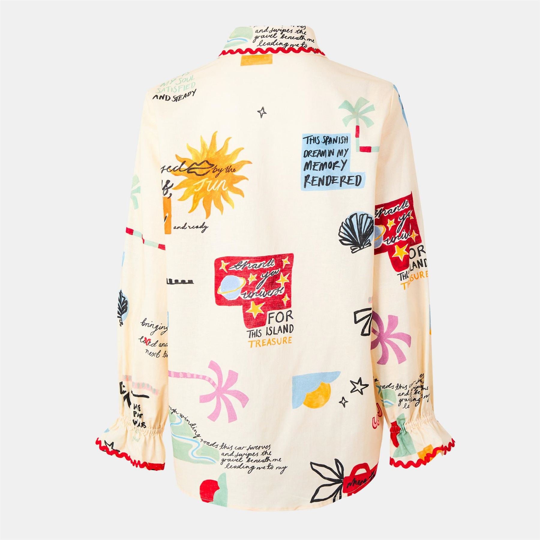 Never Fully Dressed Poema Geanie Long Sleeve Patterned Shirt