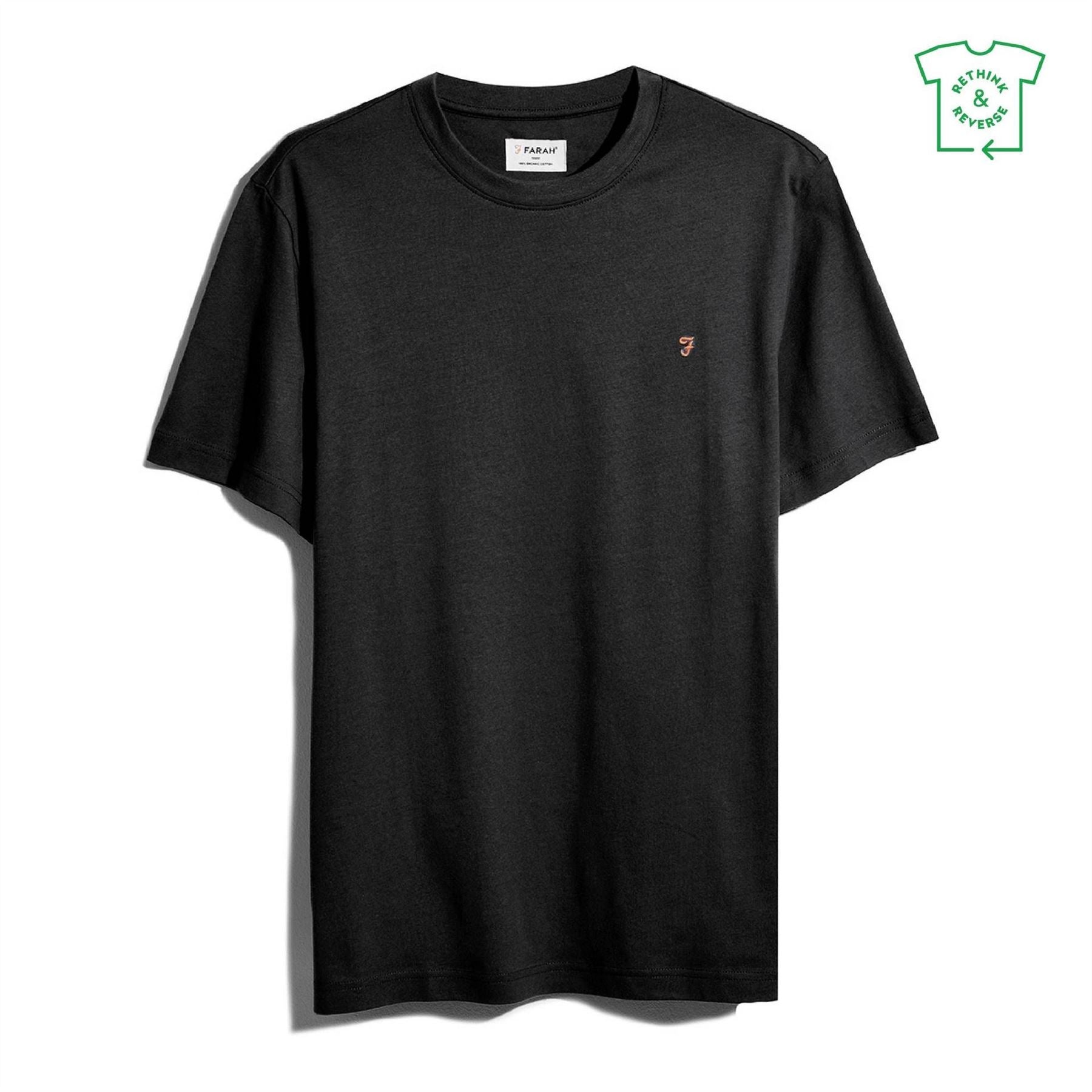 Farah Regular Fit Crew Neck Short Sleeve T-Shirt