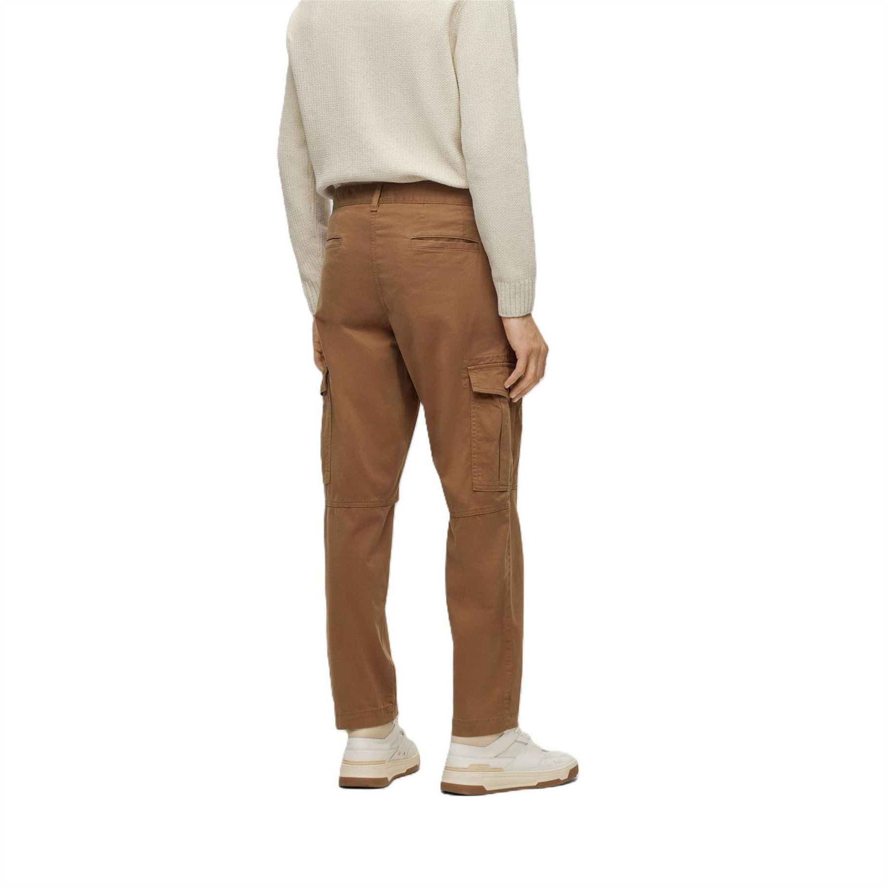 Boss Sisla Solid Patterned Straight Cargo Pants