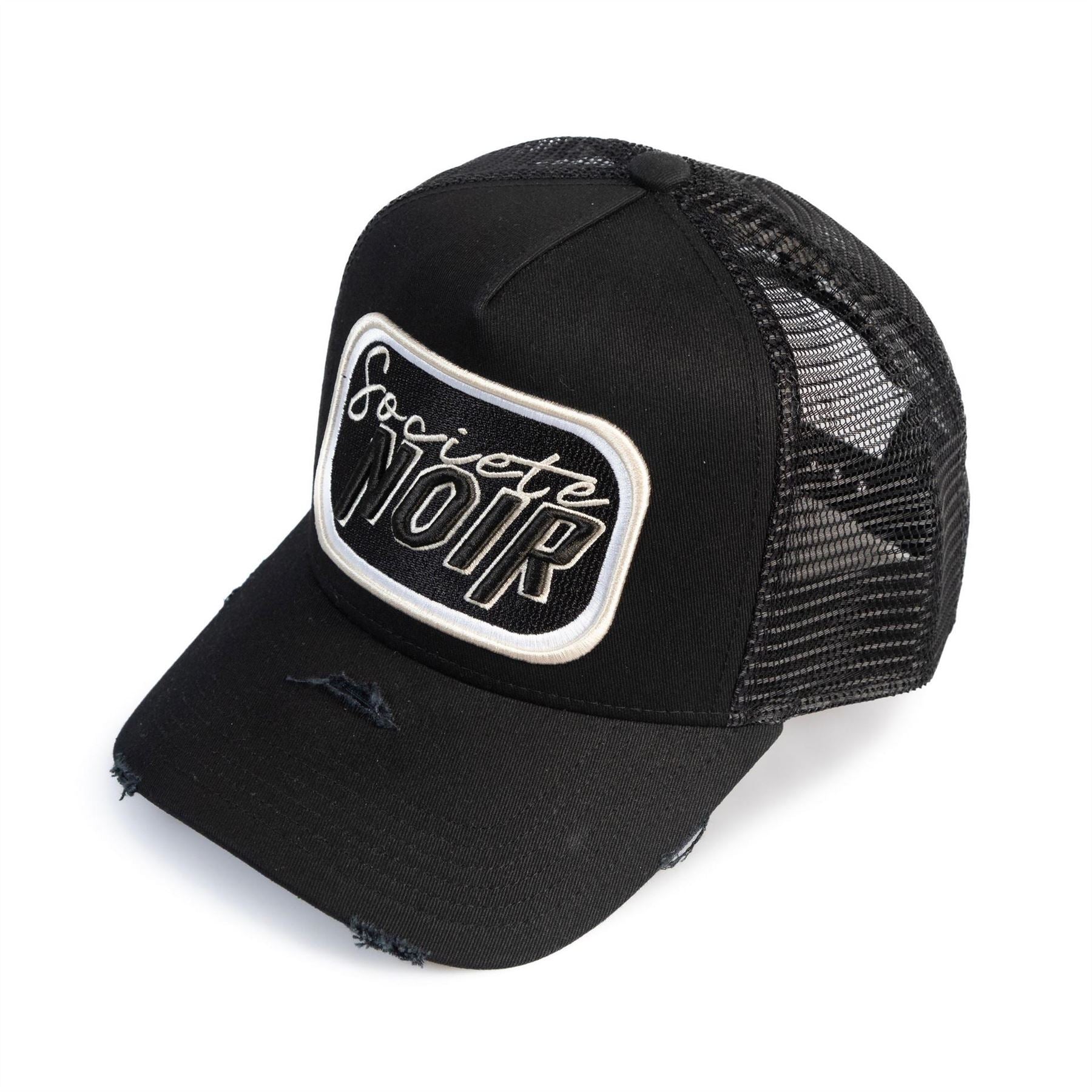 Societe Noir Logo Embroidered Trucker Cap