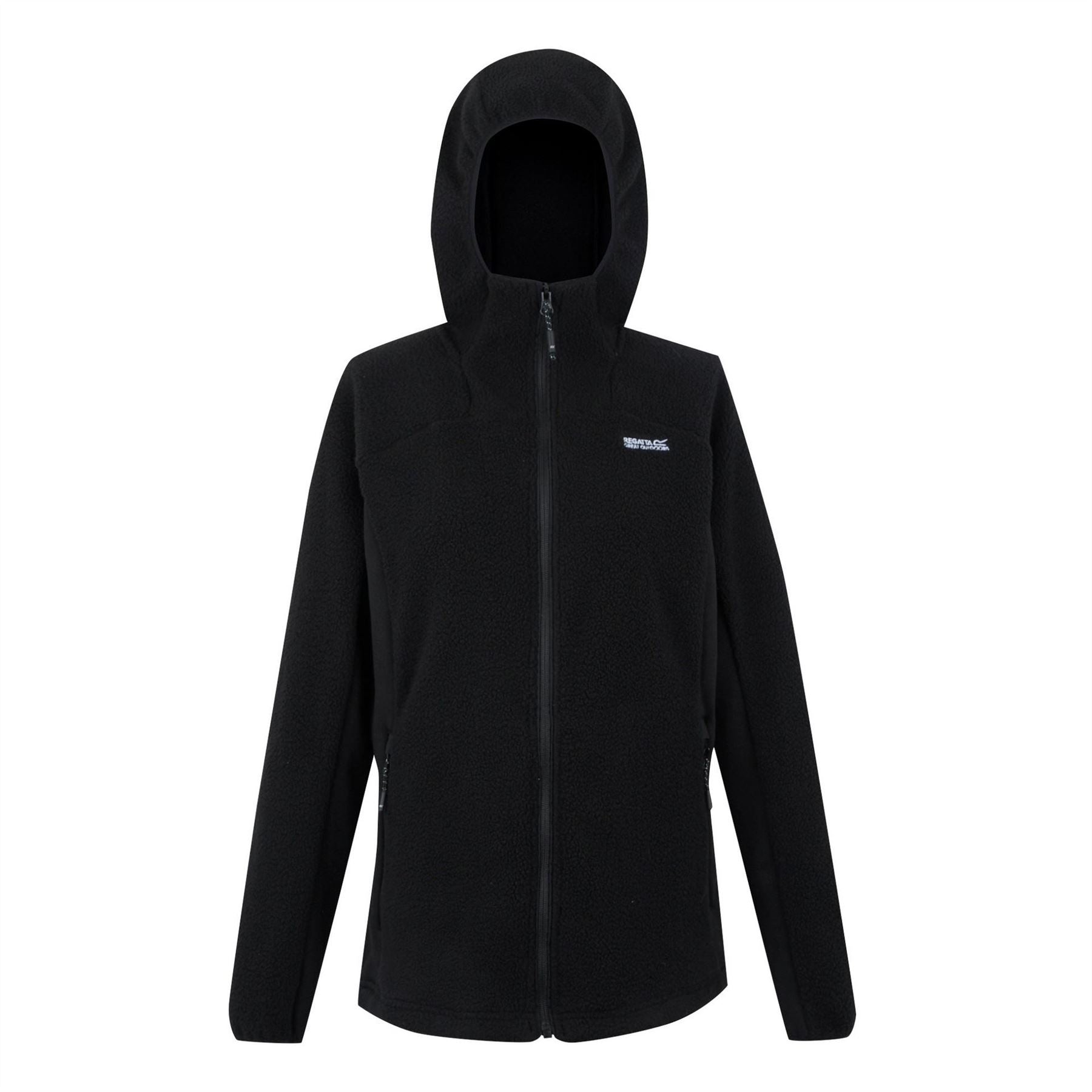 Regatta Elinn Solid Patterned Hooded Full Zipper Jacket