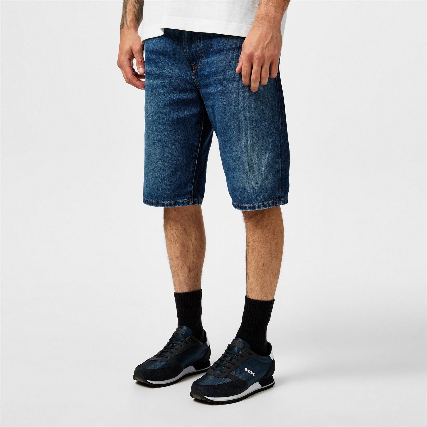 Boss Parkour Runners Textured Mesh Trainers