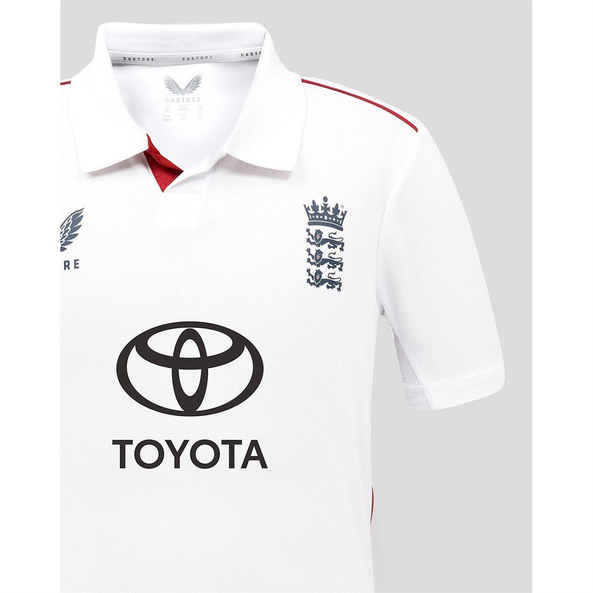 Castore Kids 26 27 England Cricket Test Shirt