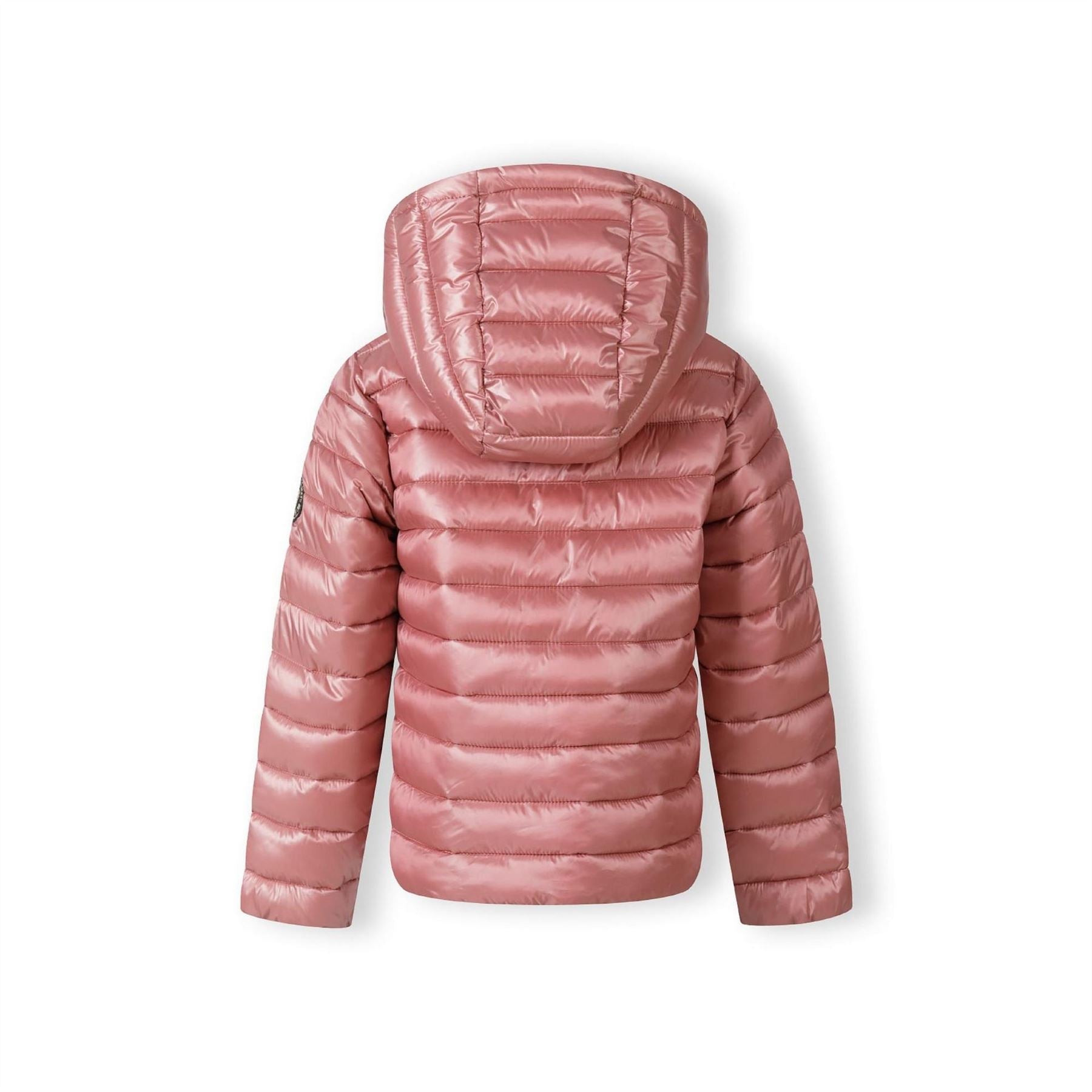 Minoti Girls Quilted Hooded Jacket With Zip Fastening Copper