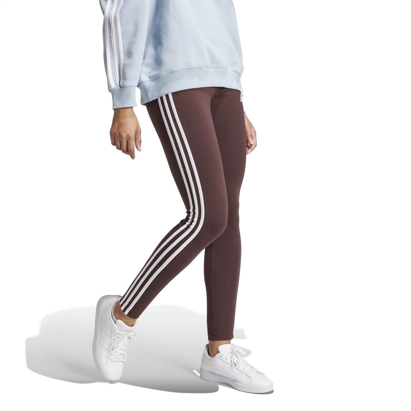 adidas Womens Essentials 3 Stripe Leggings