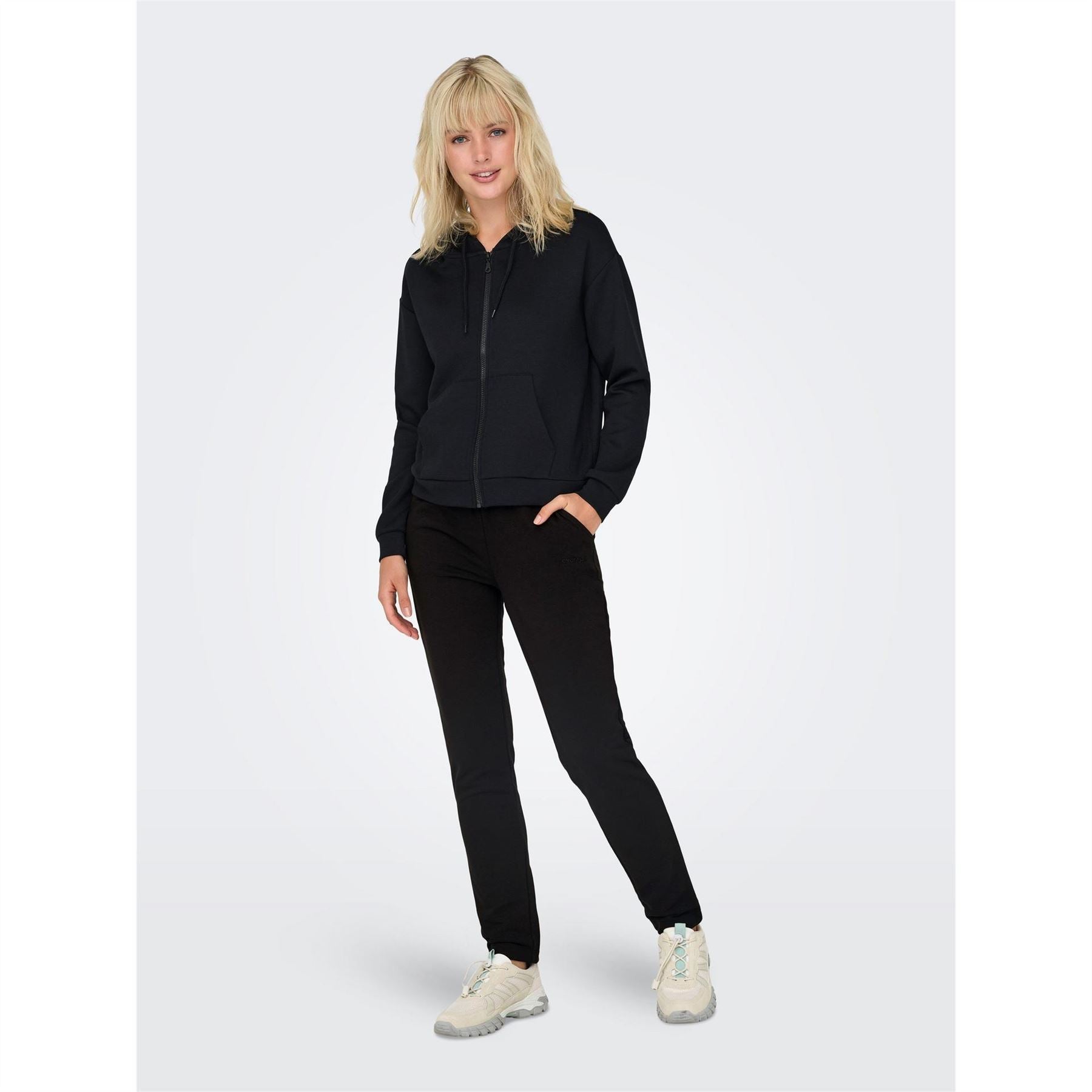 Only Play Mid Waist Open Hem Fleece Joggers