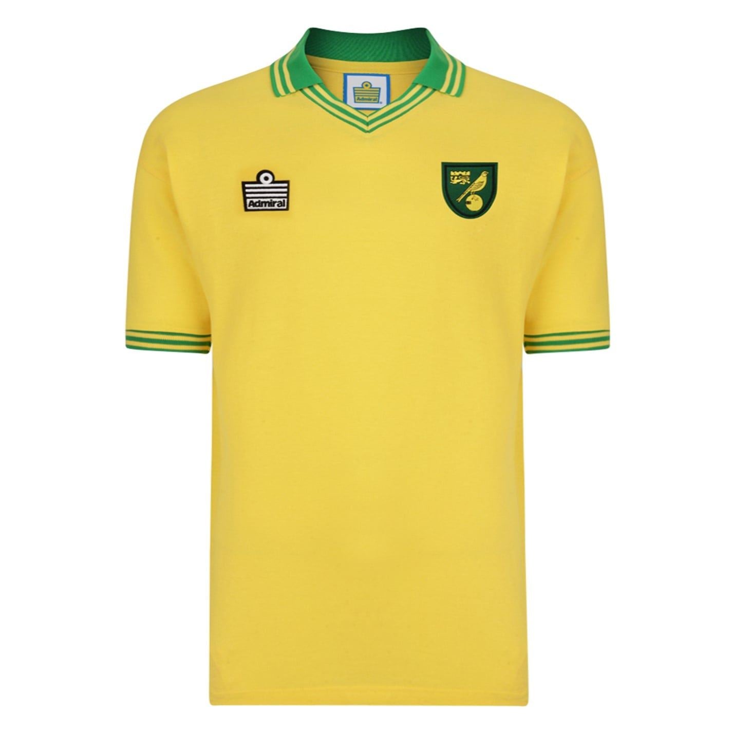 Score Draw Norwich City Retro Home Shirt 1978 Adults