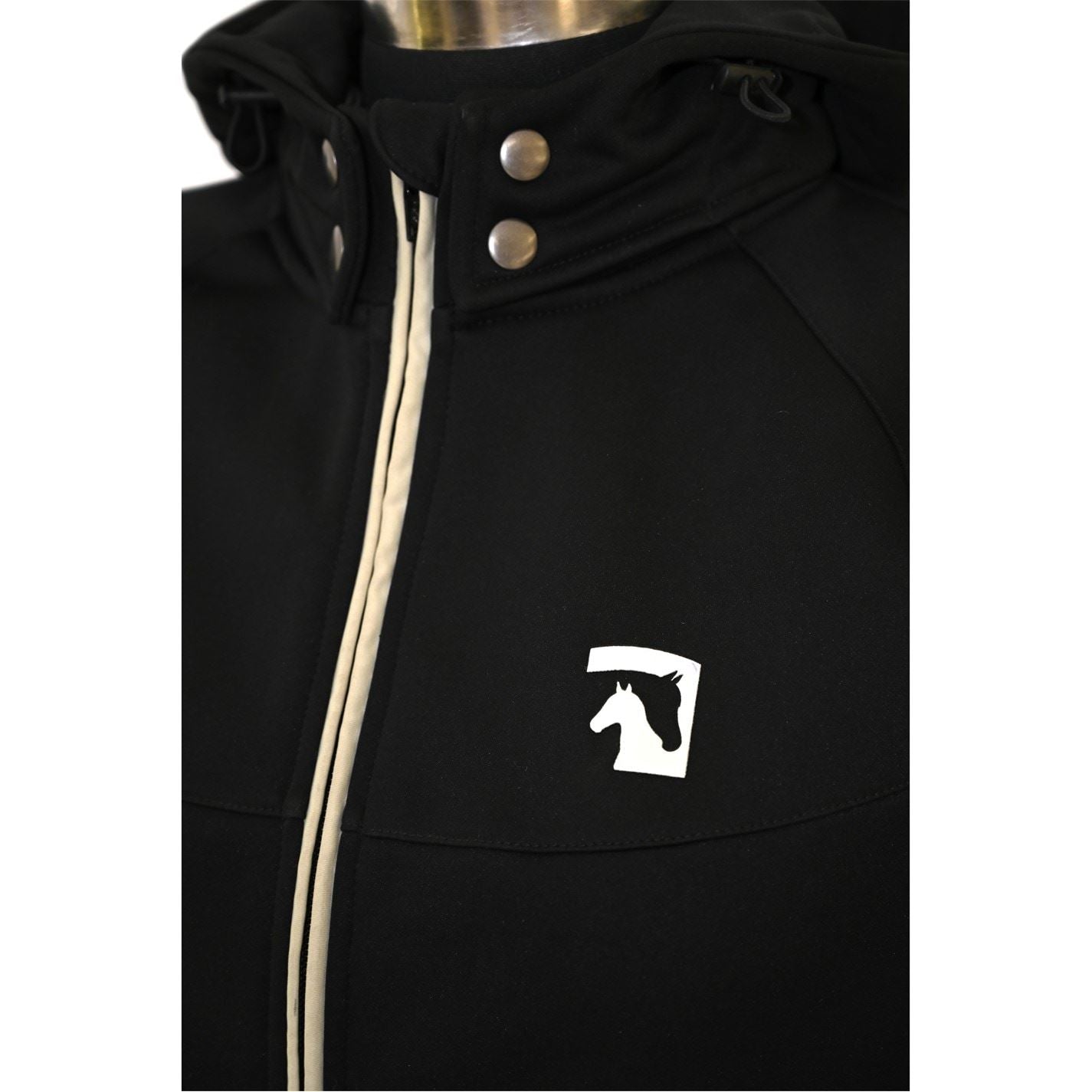 Requisite Essential Wind Resistant Softshell Detachable Hood Long Sleeve Equestrian Jacket