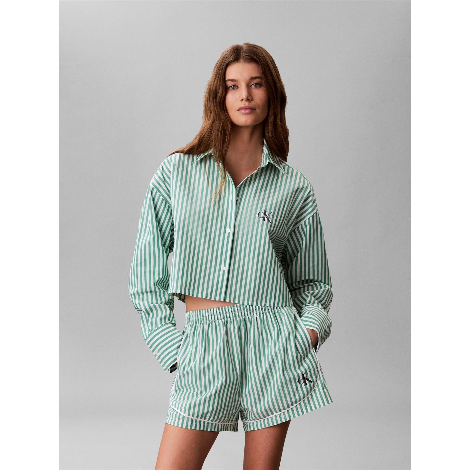 Calvin Klein Long Sleeve Patterned Shirt
