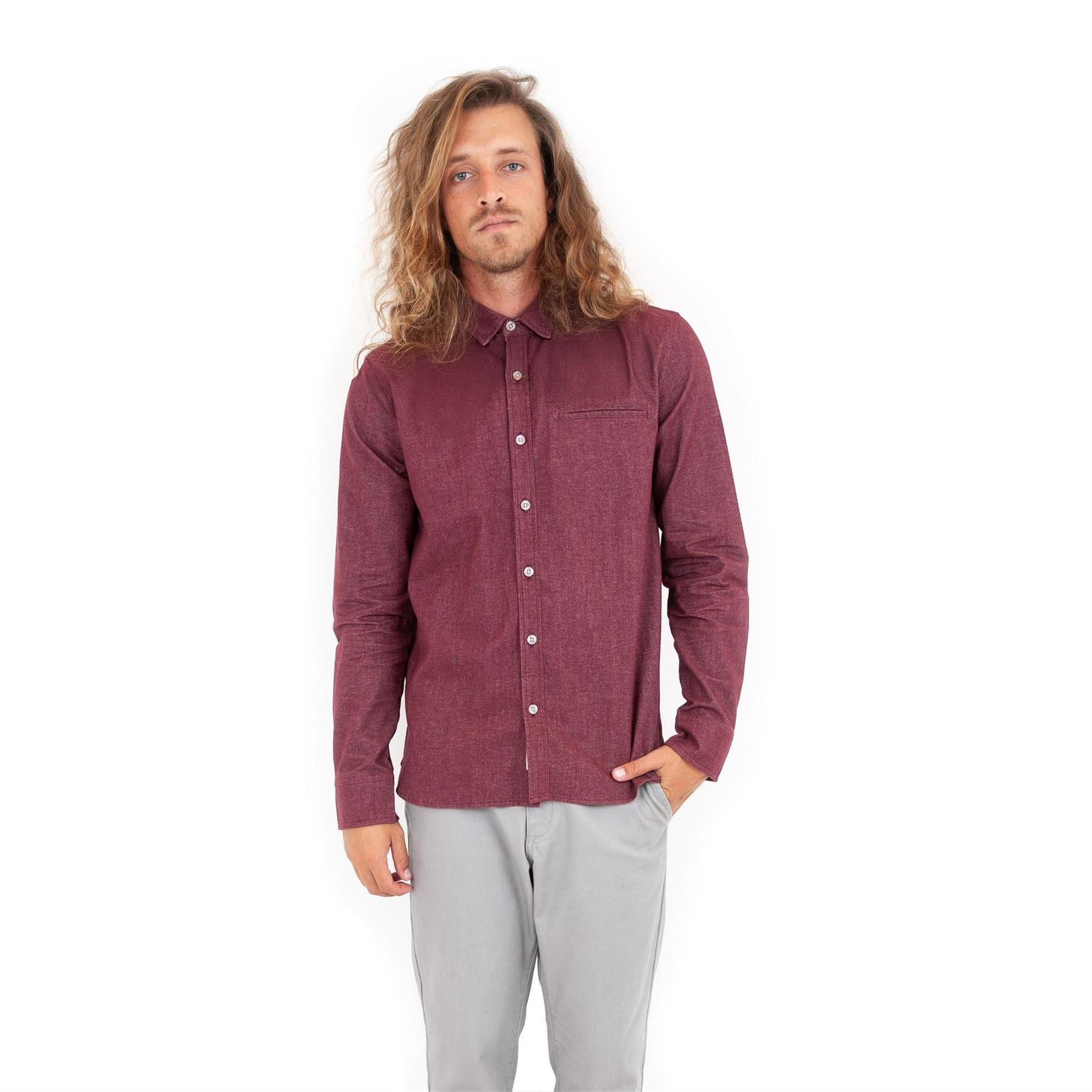 Roamers and Seekers Willow Collared Neck Long Sleeve Shirt