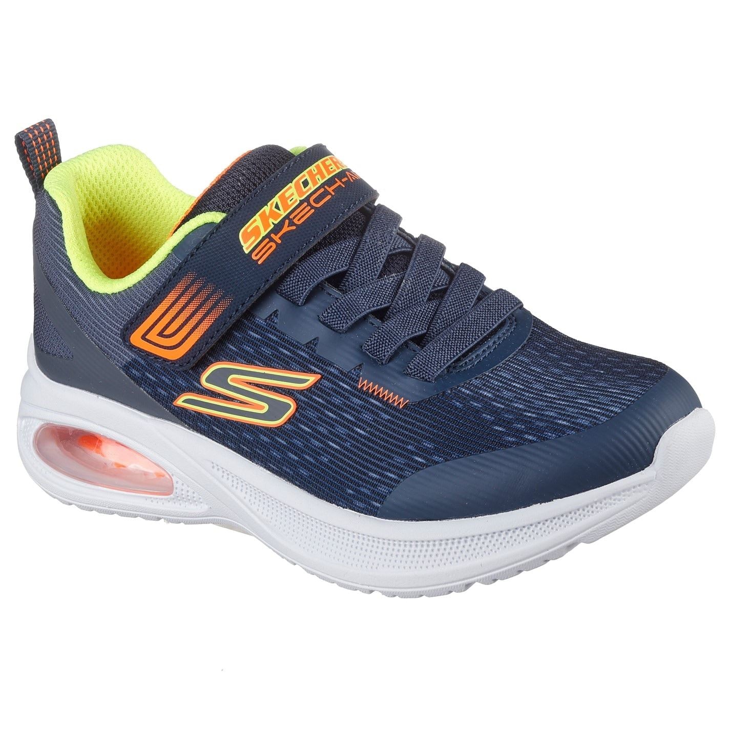 Skechers Lightweight Gore  And  Strap Sneaker W Runners Boys