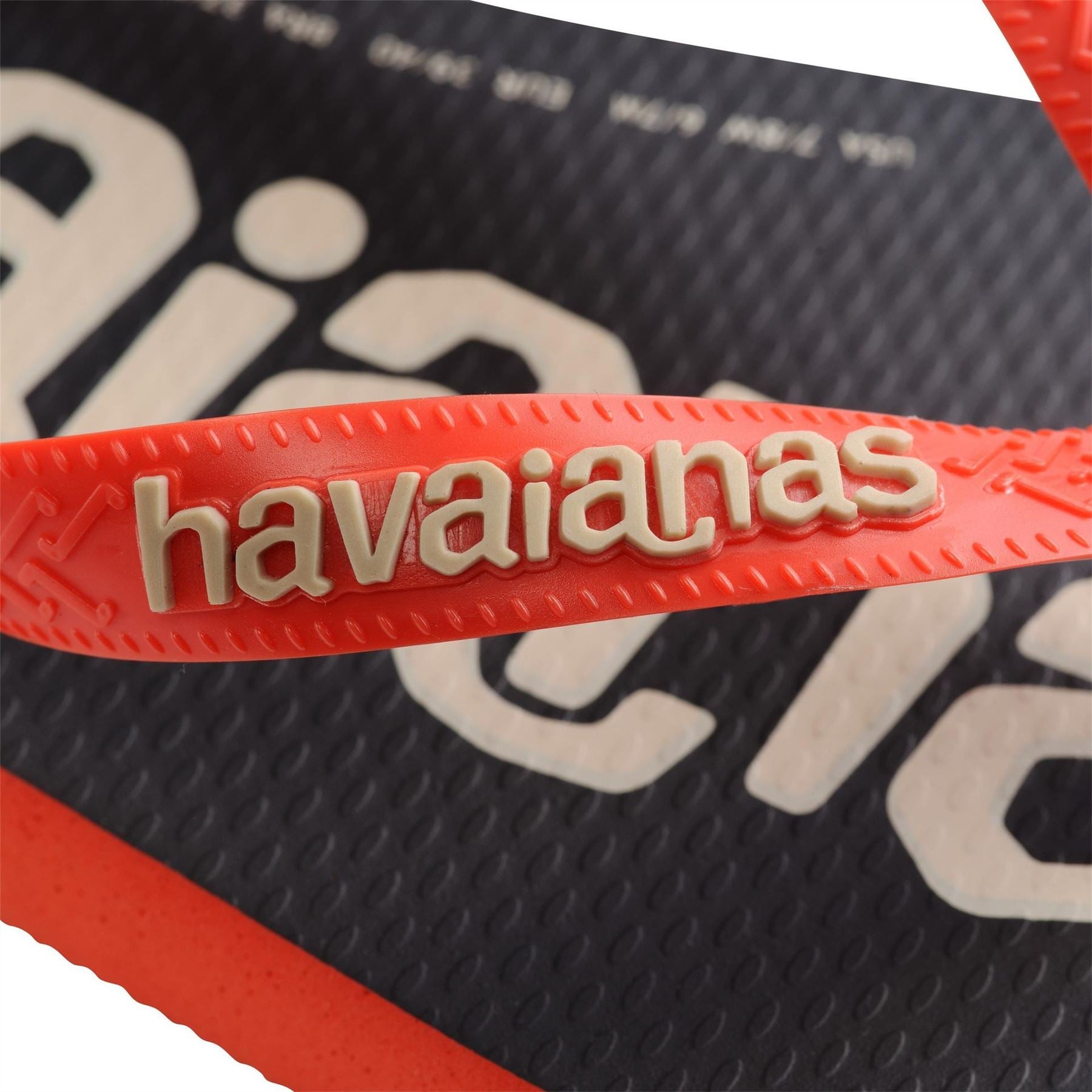Havaianas Hav. Top Logomania 2 Ruby Red Ruby Flip Flops Unisex Adults