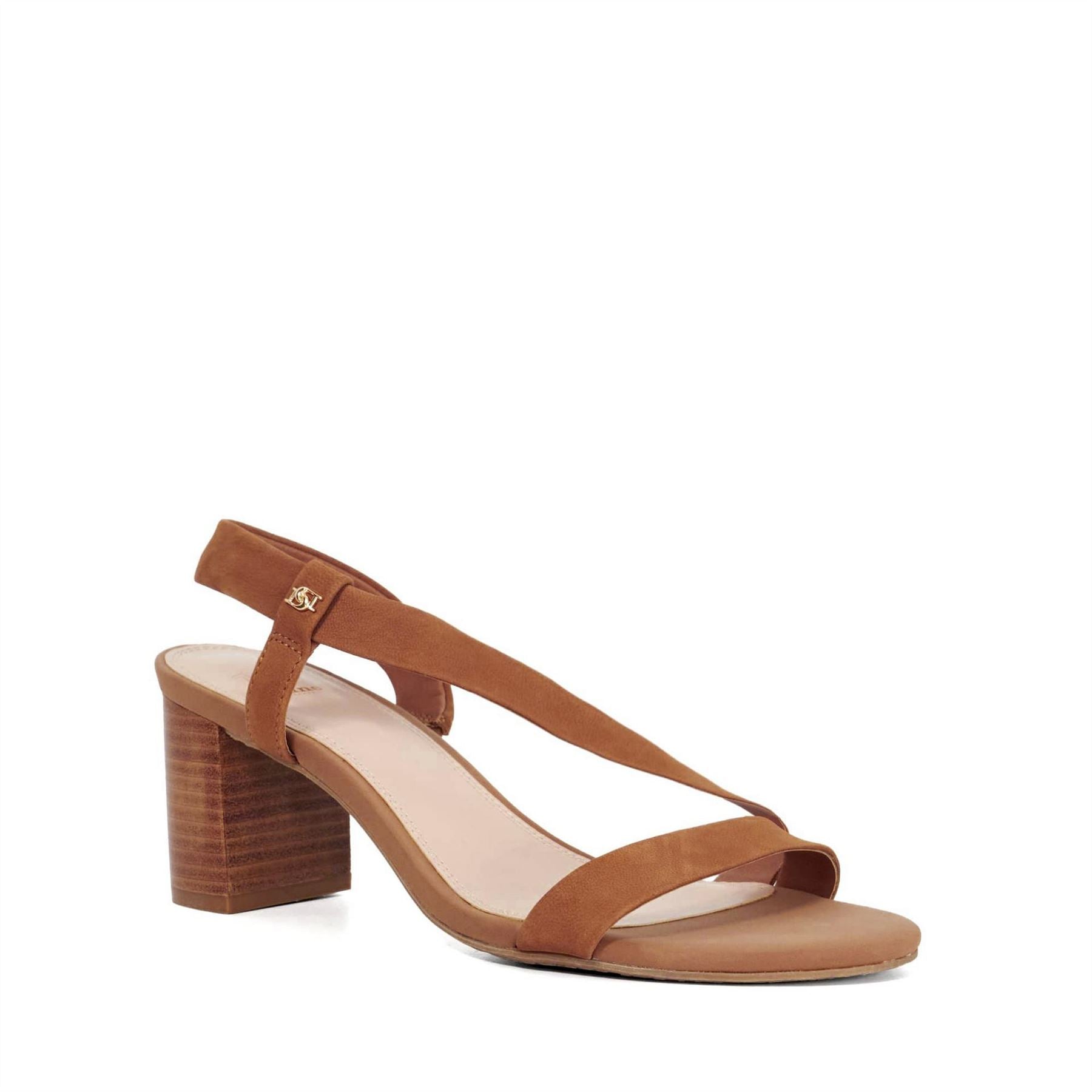 Dune London High Heel Block Heeled Slingback Sandals