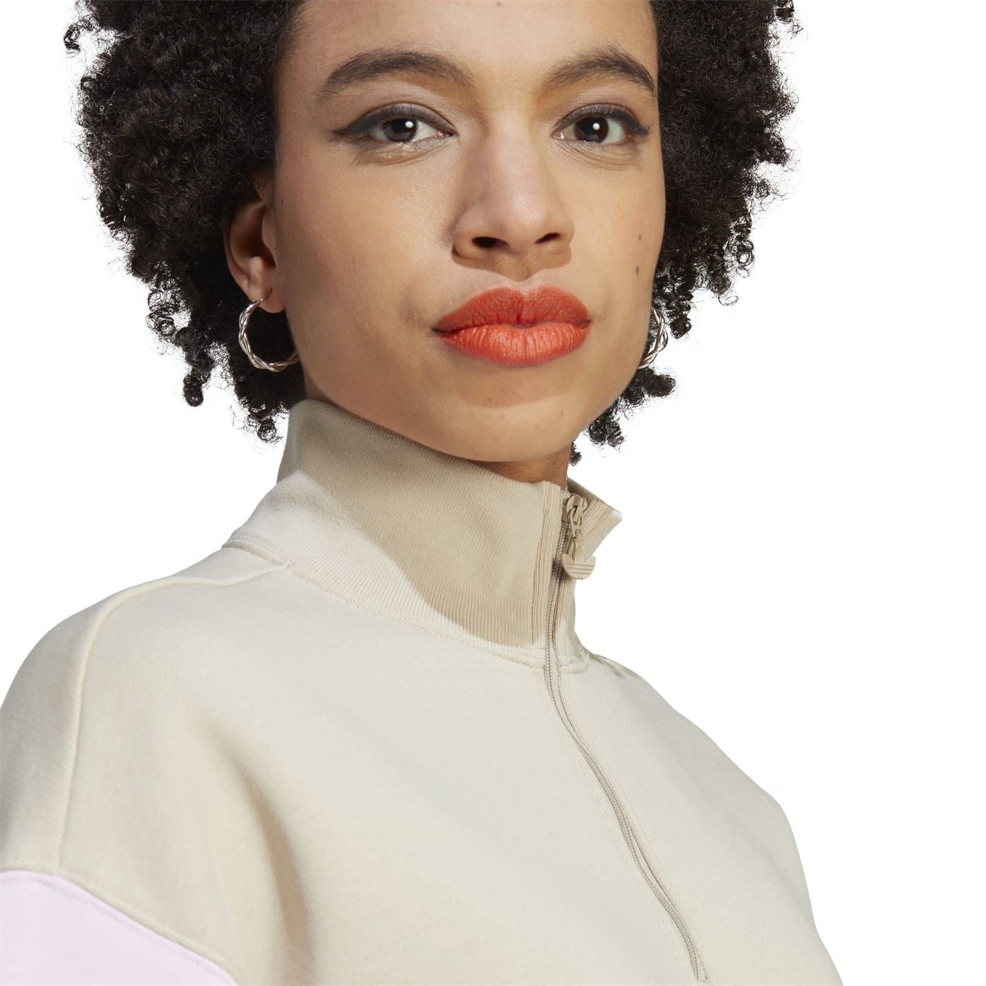 adidas Originals Womens Half Zip Sweat Dress