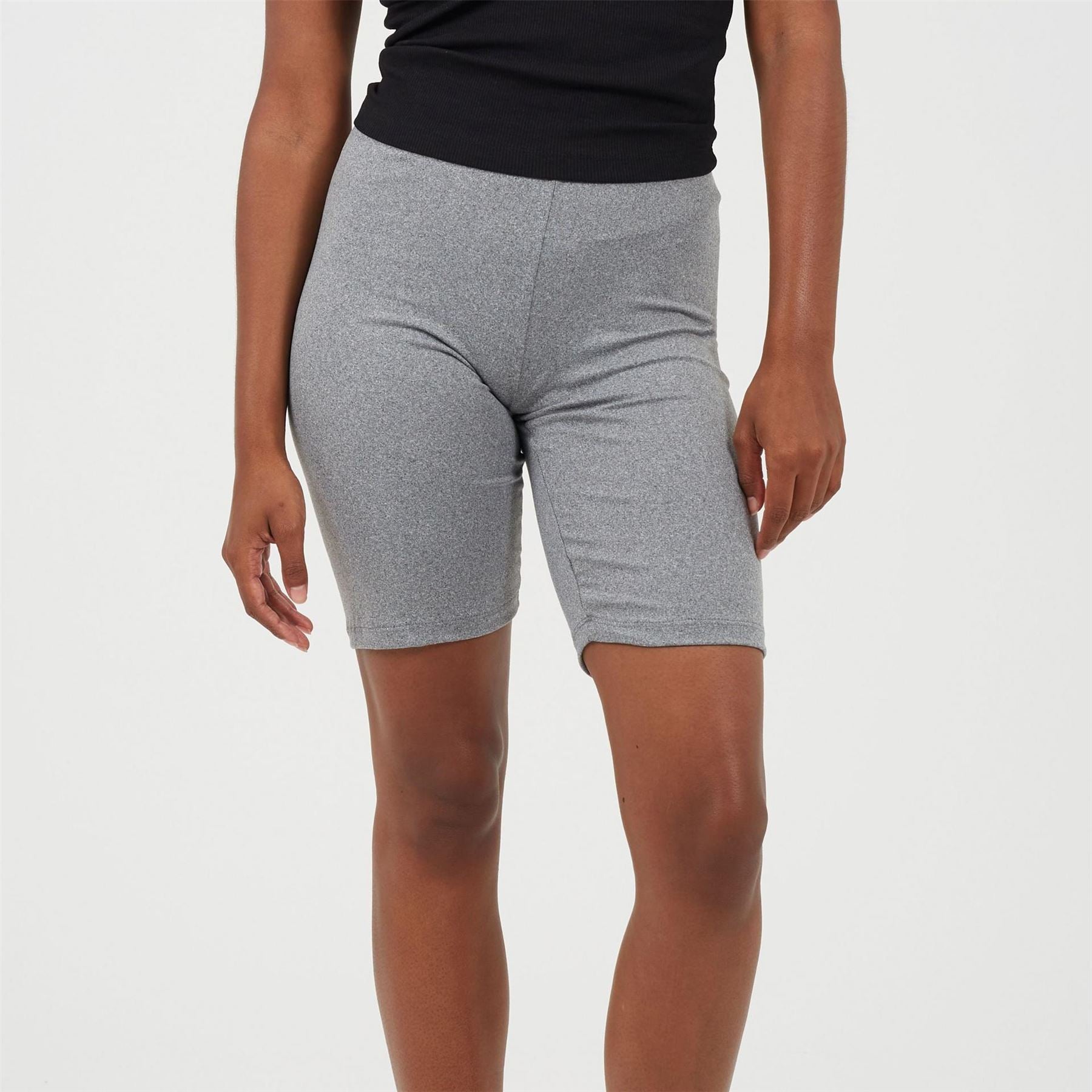 Brave Soul Womens Classic Grey Cycling Shorts