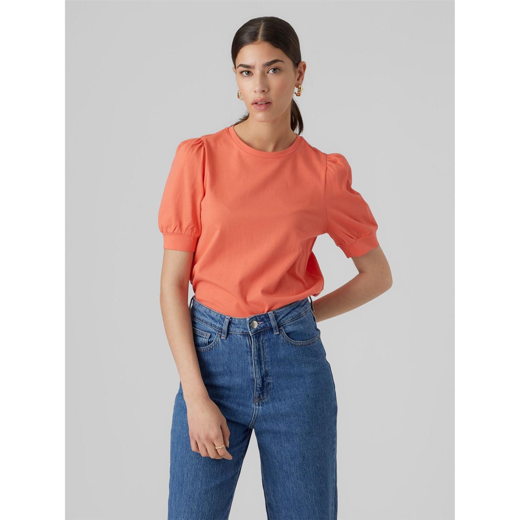 Vero Moda Regular Fit Crew Neck T-Shirt