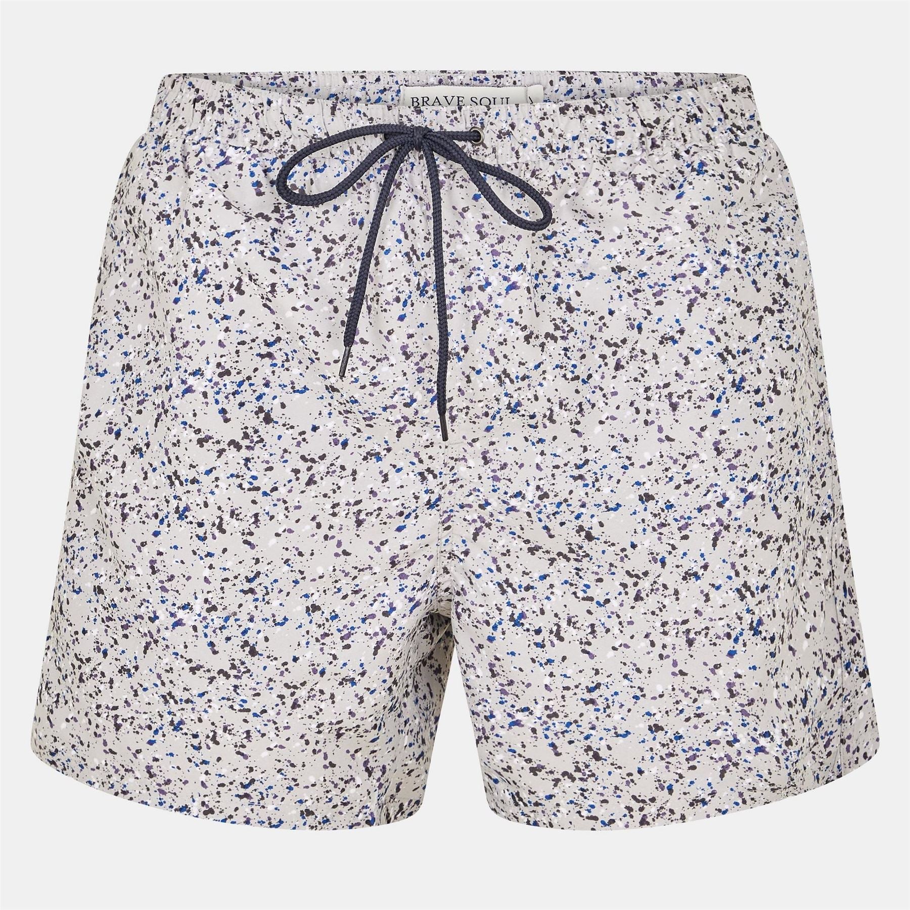 Brave Soul Print Swim Shorts