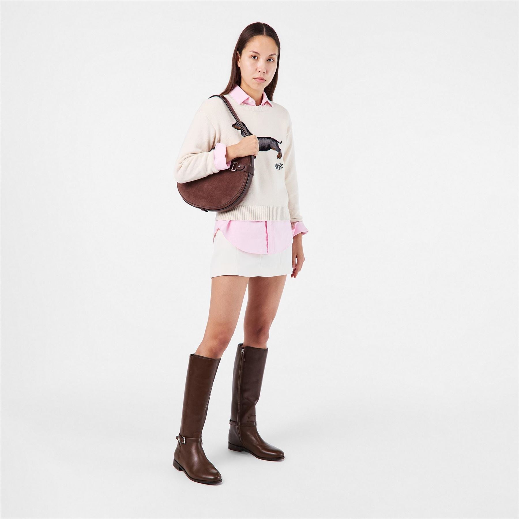 Lauren by Ralph Lauren Real Leather Brook Knee High Boots