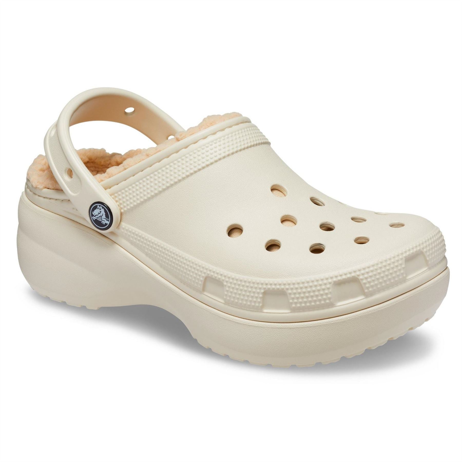 Crocs Platform Crocodile Print Lined Shuv Clogs