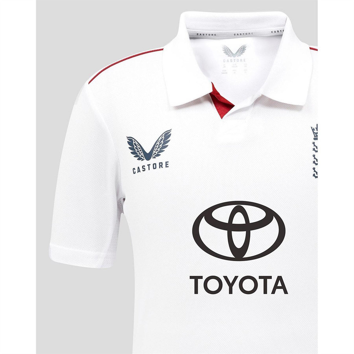 Castore Kids 26 27 England Cricket Test Shirt