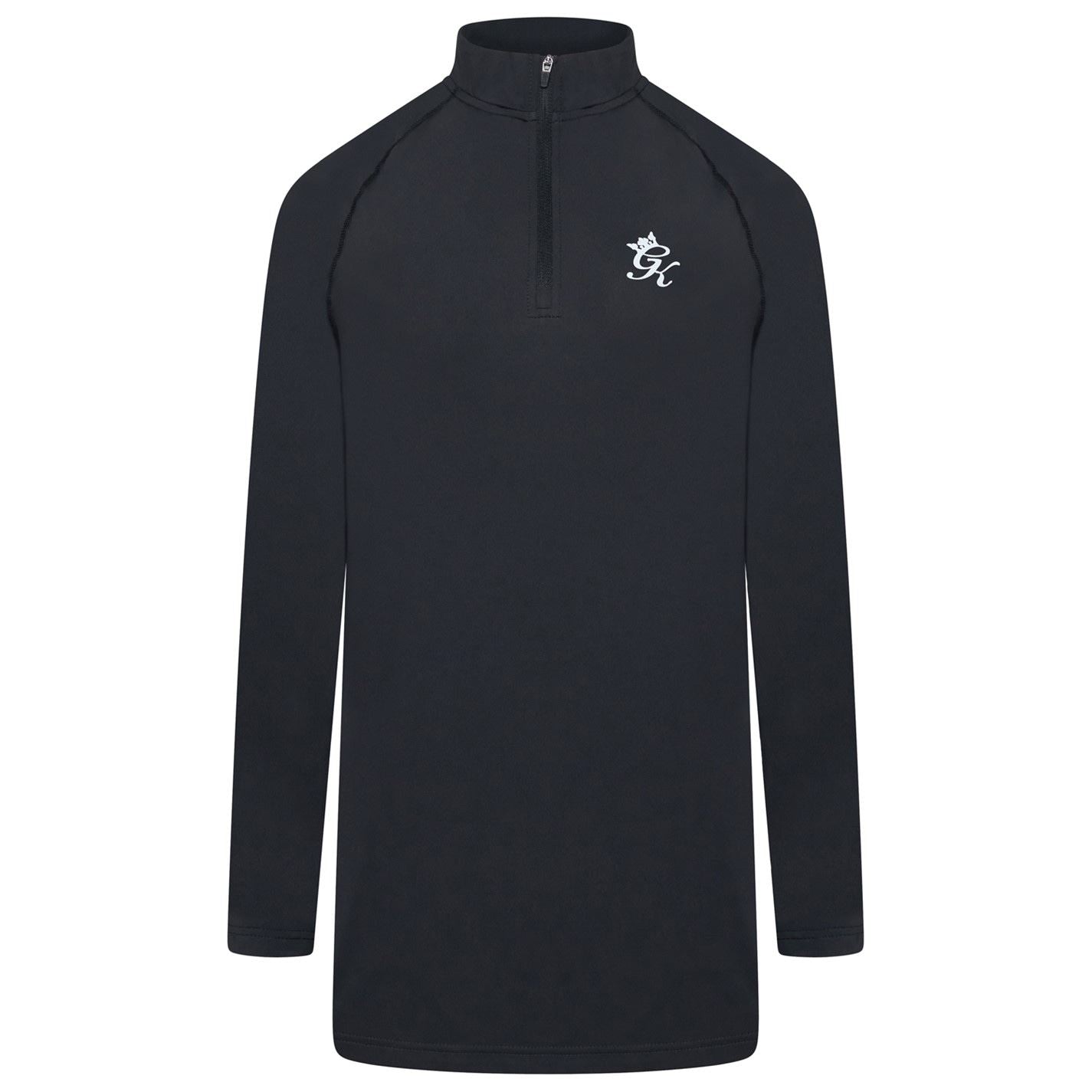 Gym King Energy Quarter Zip Funnel   Black