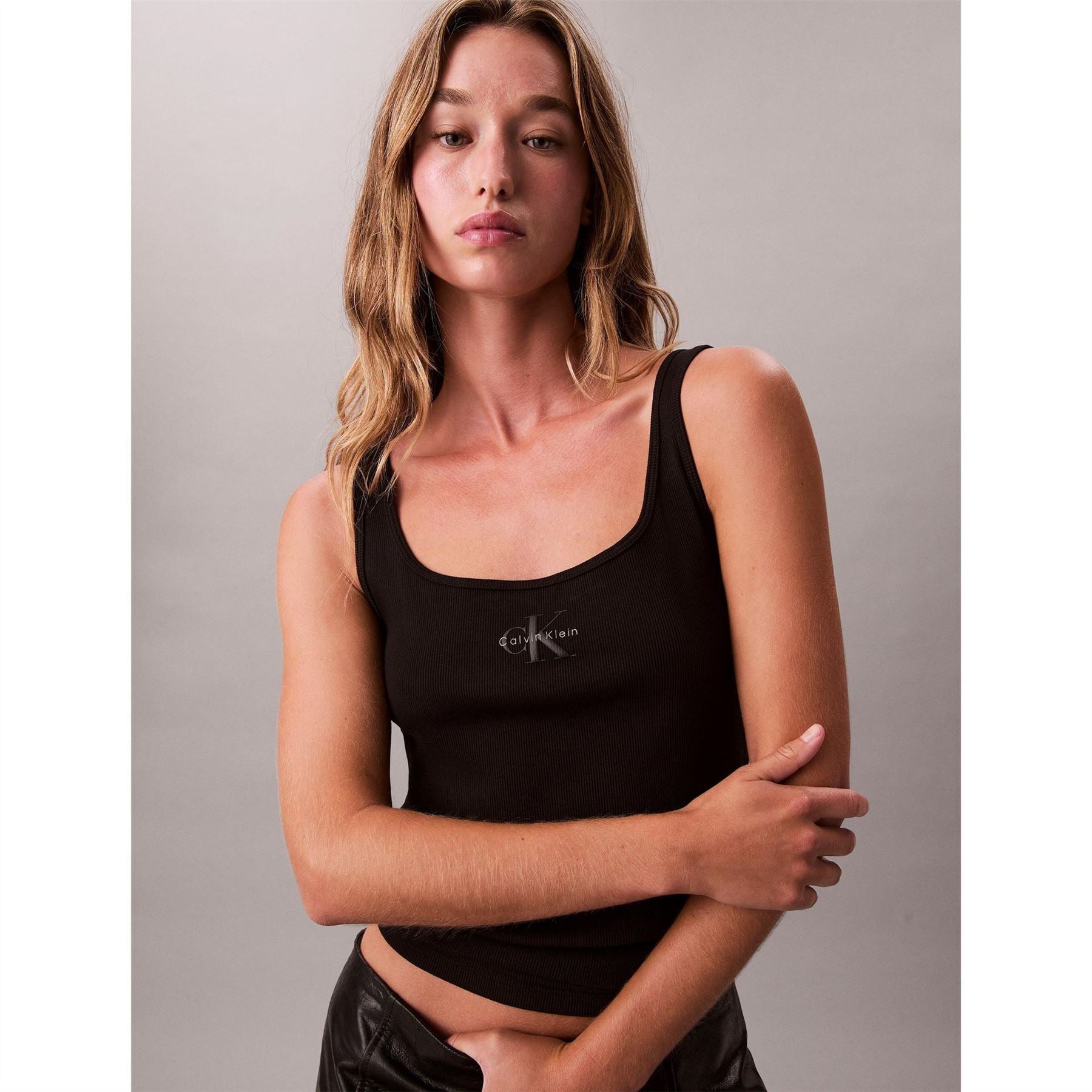 Calvin Klein Jeans Scoop Neck Spaghetti Strap Tank