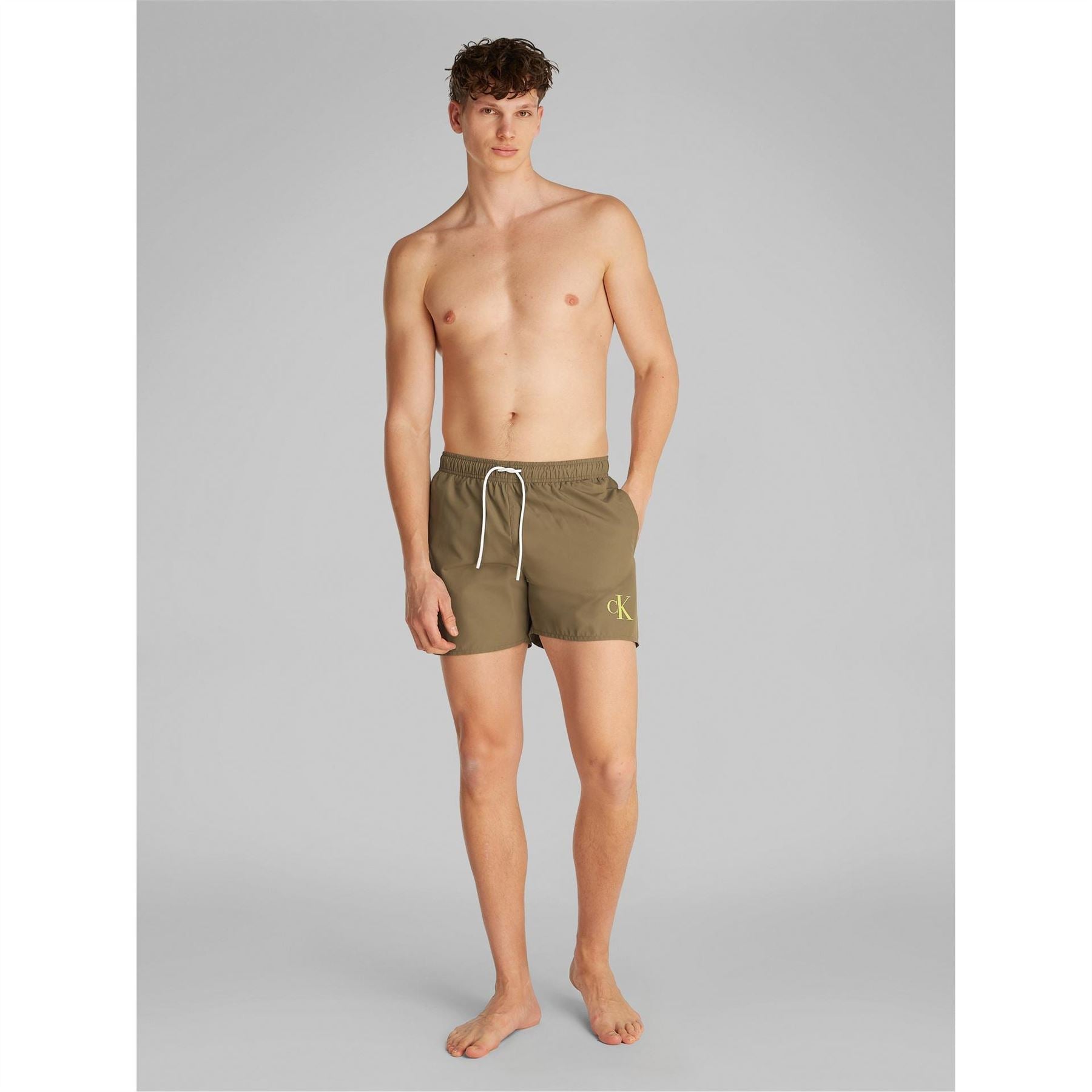 Calvin Klein Medium Drawstring Quick Drying Mid Length Swim Shorts