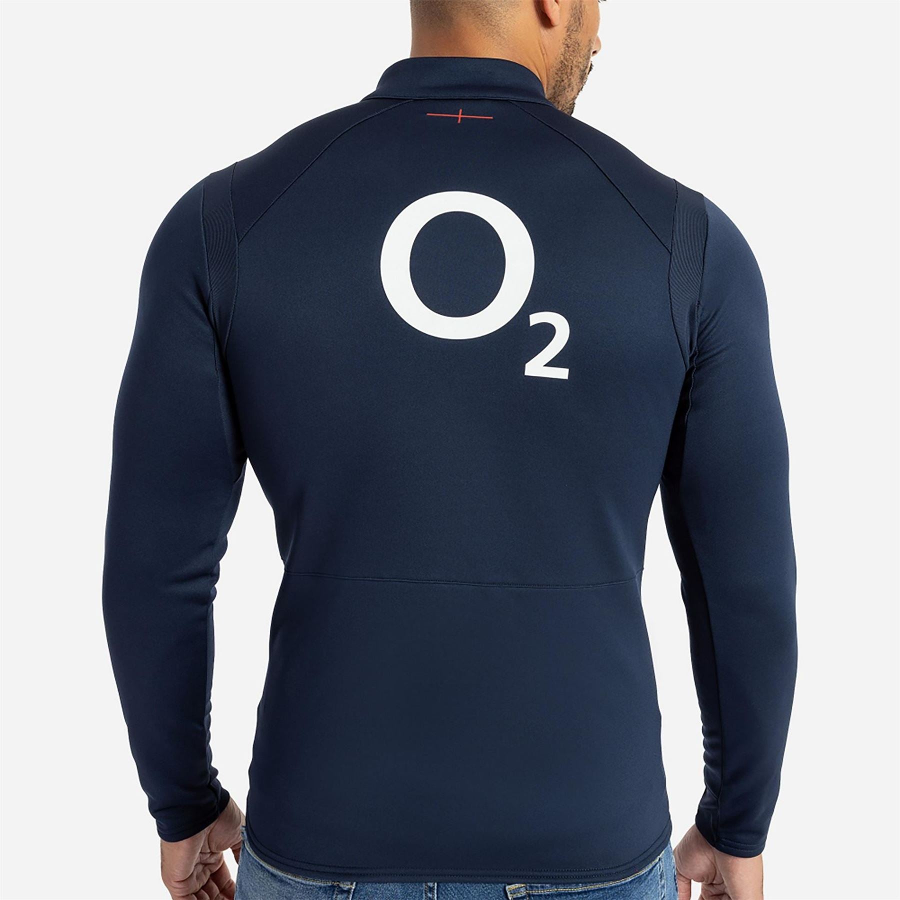 Umbro England Rugby Half Zip Fleece Top 2023 2024 Adults