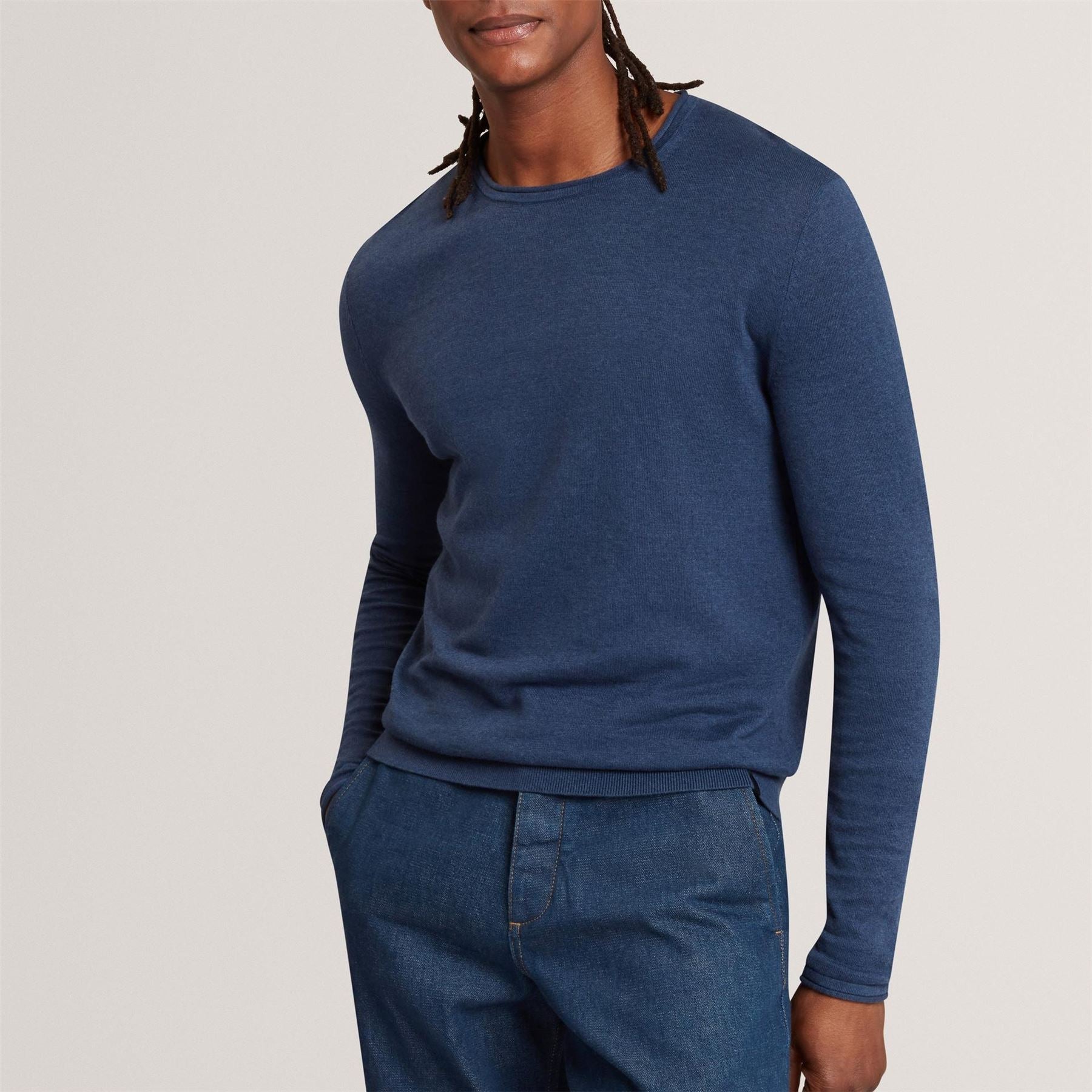 Ted Baker Linen Blend Crew Neck Jumper