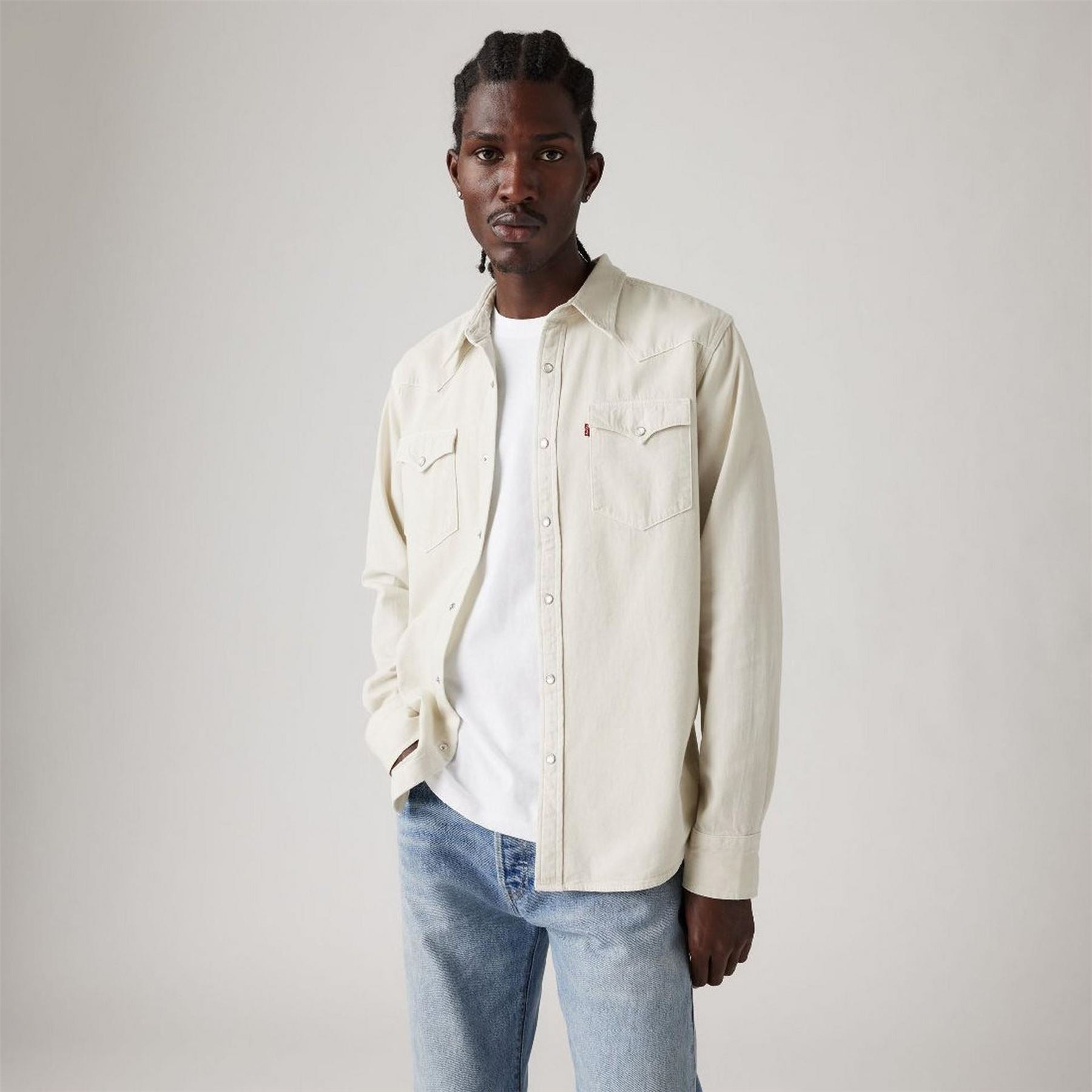 Levis Classic Western Snap Button Chest Pocket Overshirt
