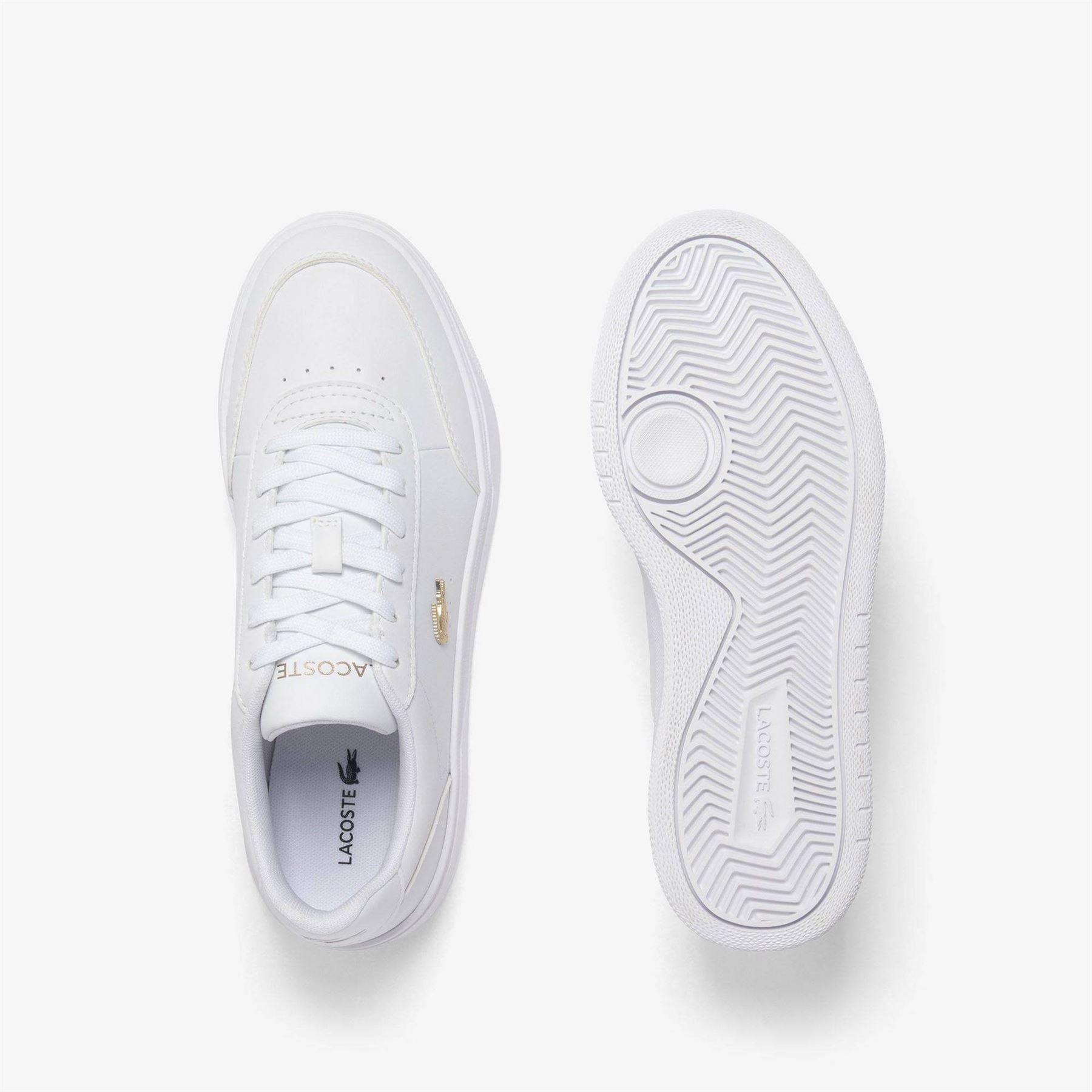 Lacoste Court Pro Crocodile Print Low Top Sneakers