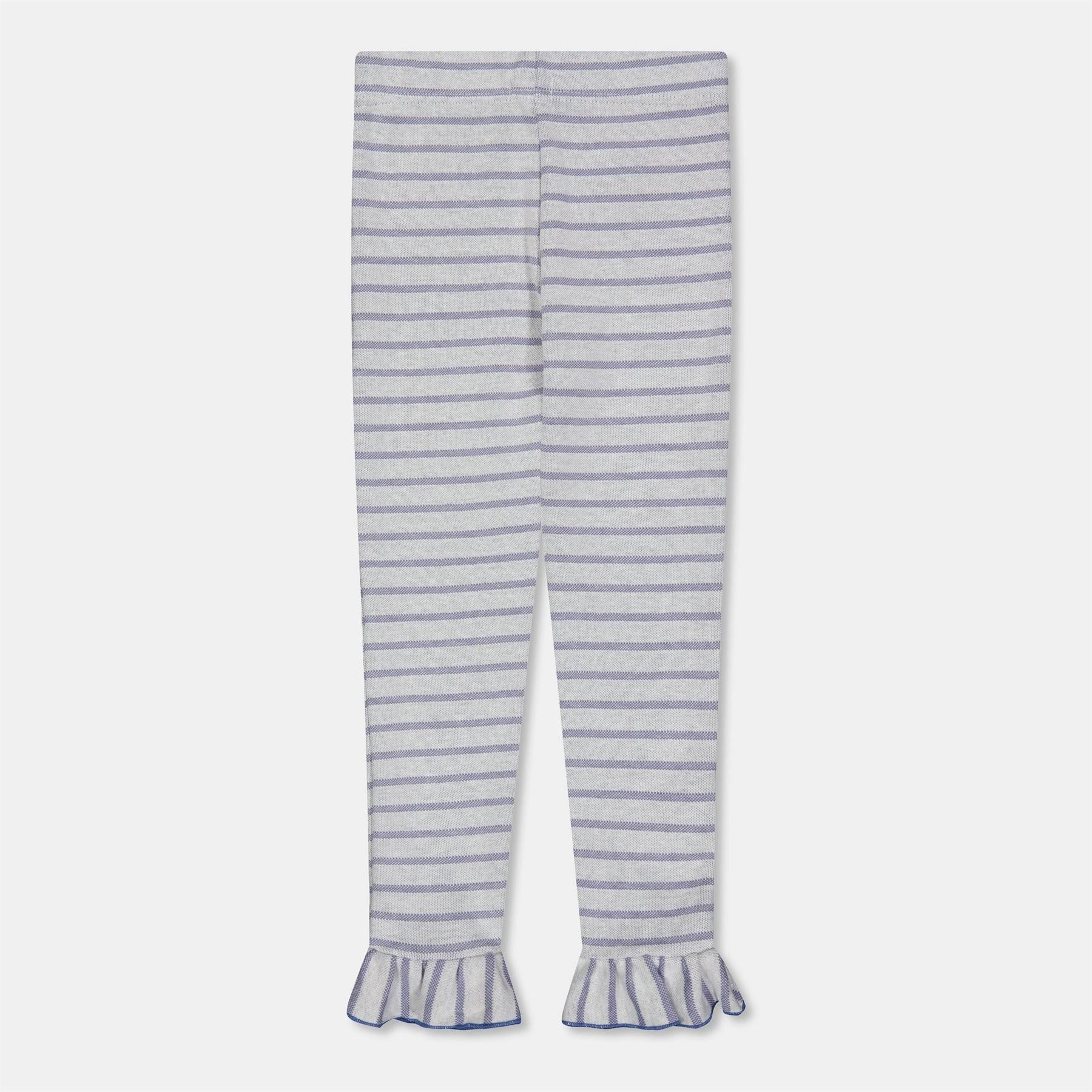 Lilly and Sid Textured Floral Embroidered Stripe Shapewear Leggings