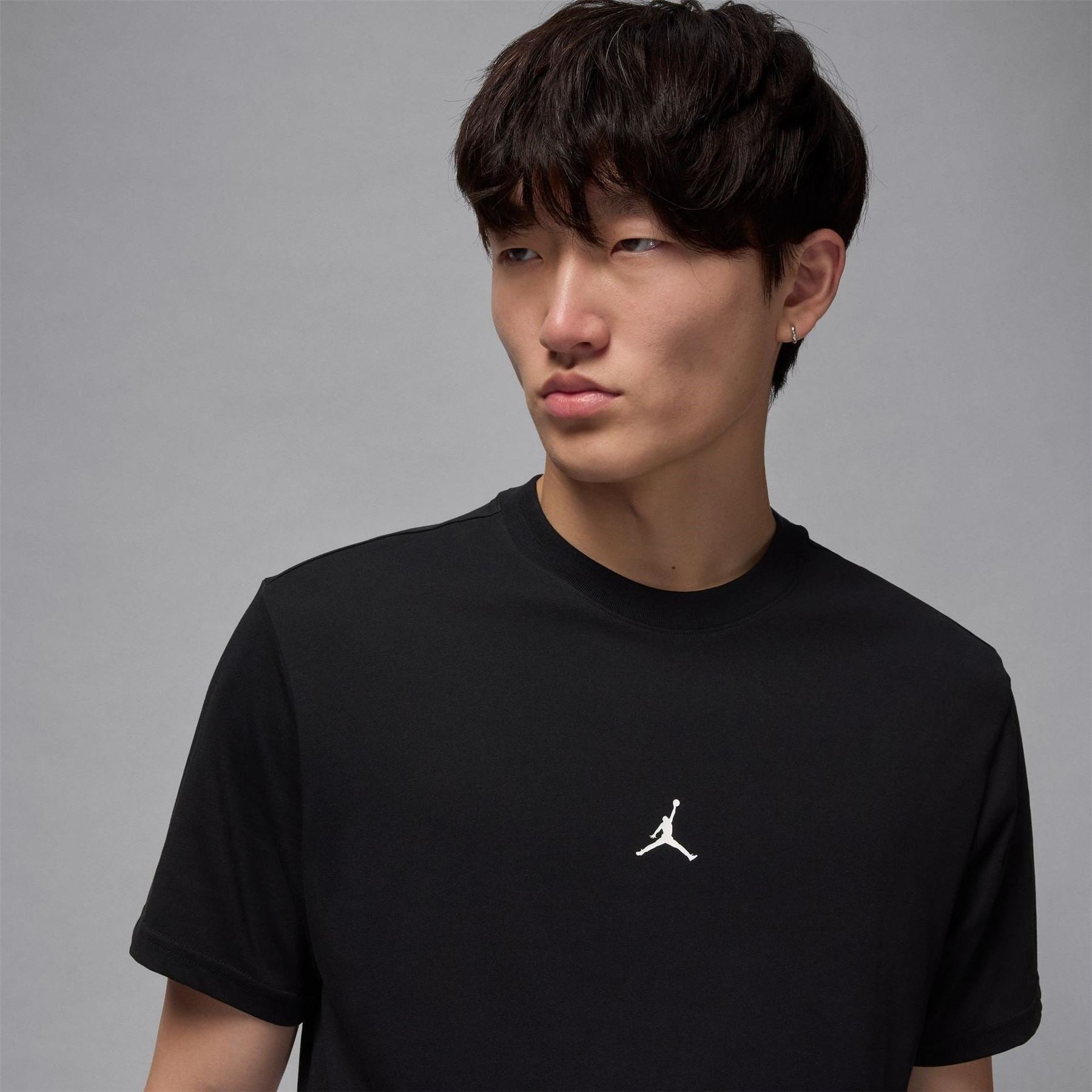 Air Jordan Regular Fit Small Logo Print Crew Neck T-Shirt