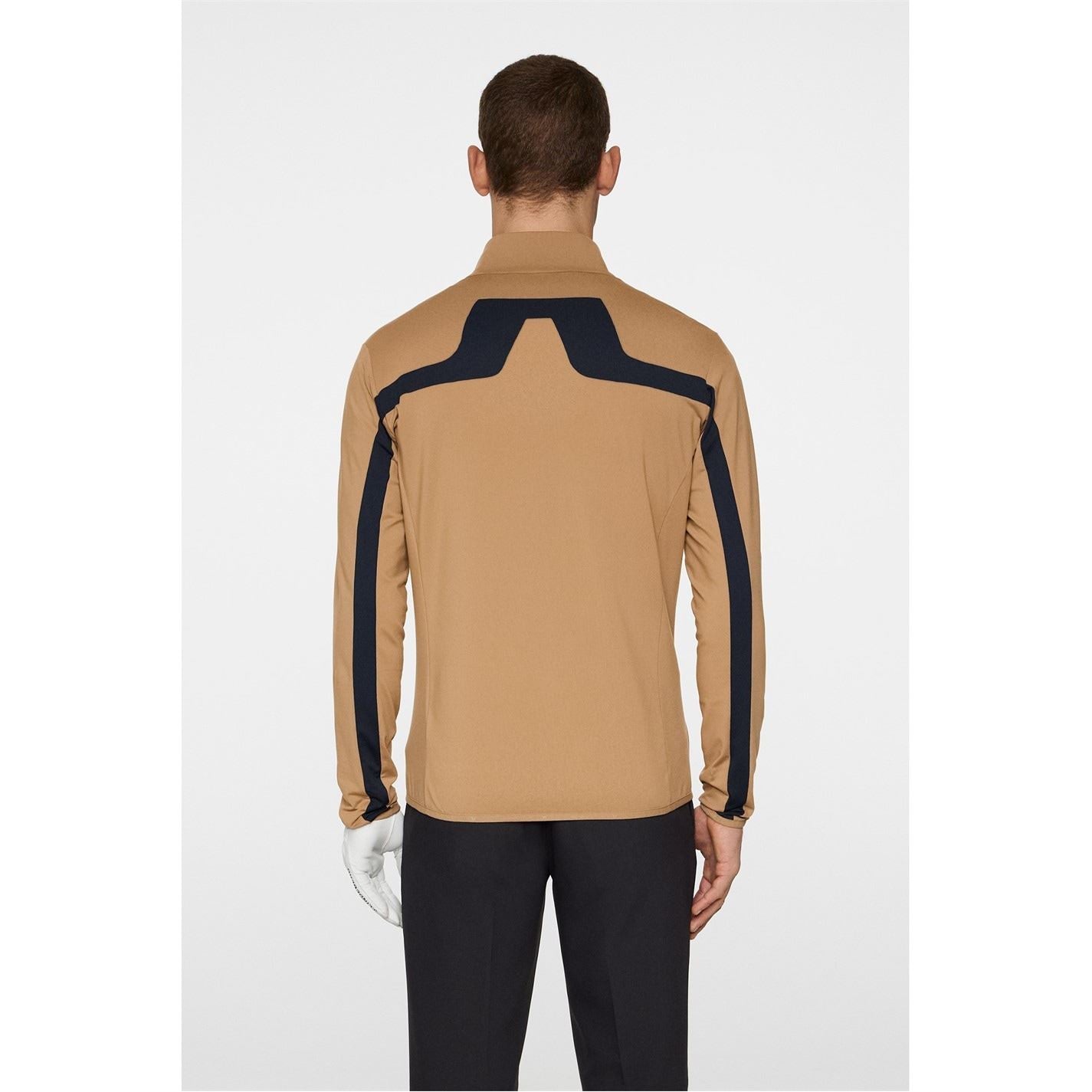J Lindeberg Golf Jarvis Vertical Logo Funnel Neck Long Sleeve Top
