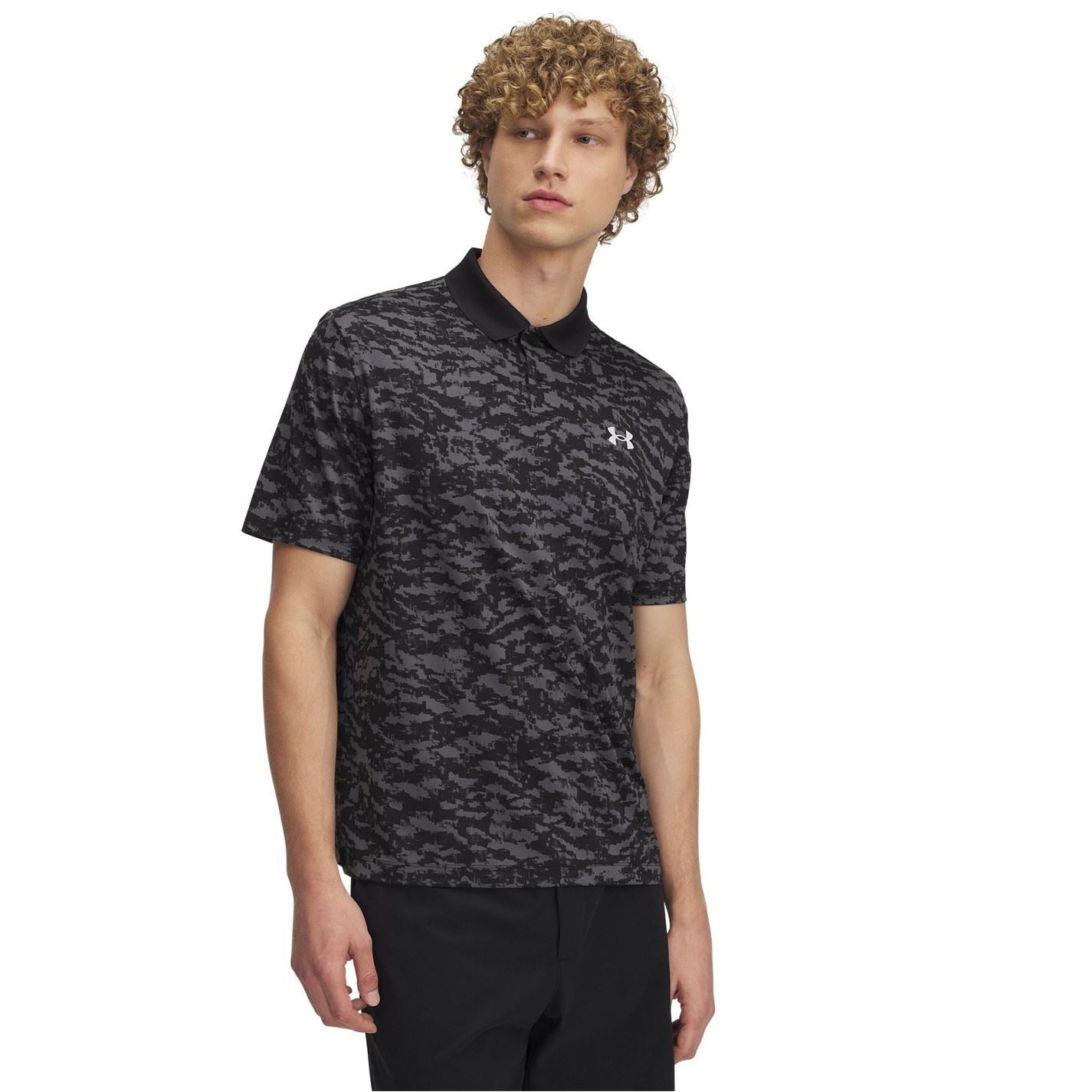 Under Armour Printed Short Sleeve Performance Polo Shirt
