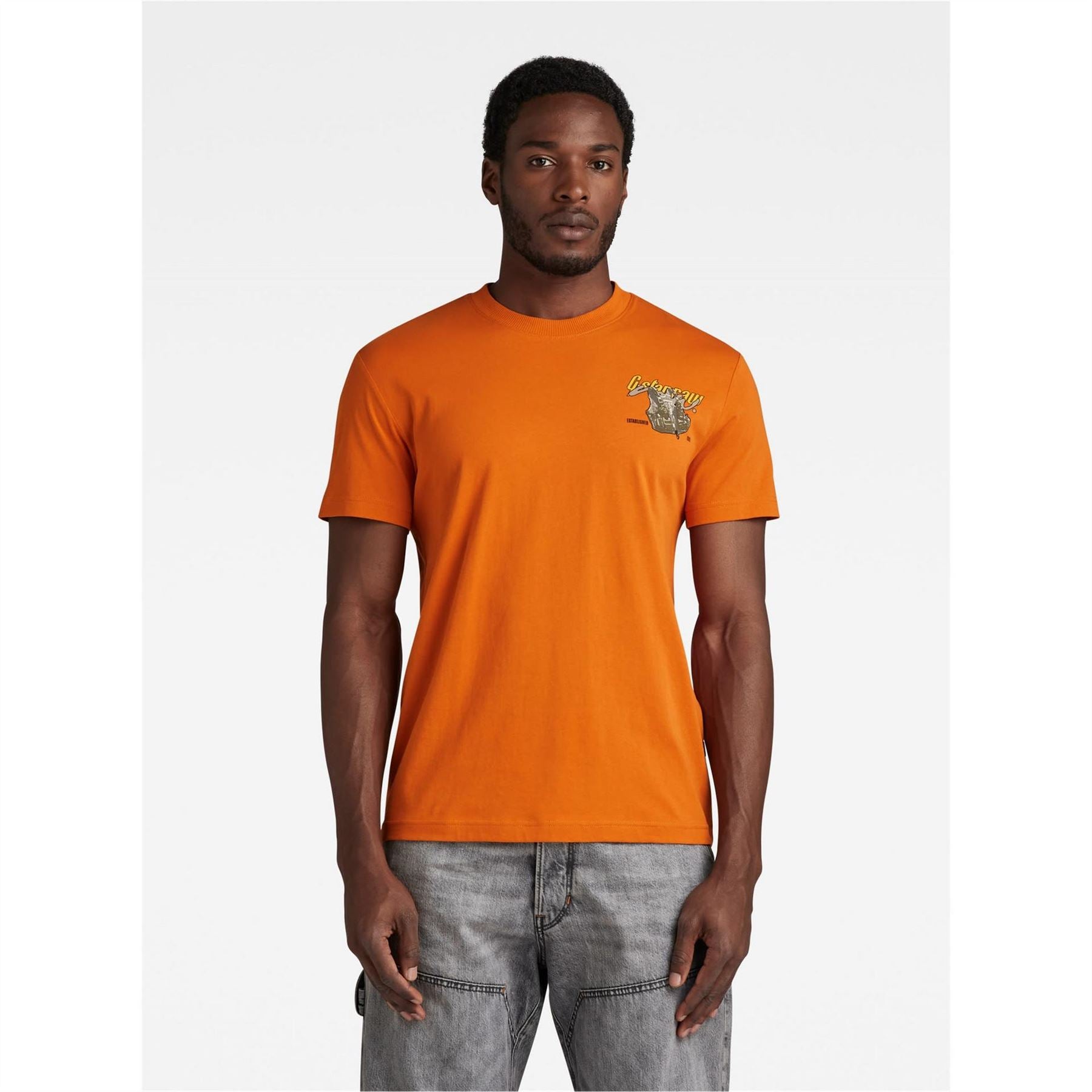G Star Regular Fit Geographic Print T-Shirt
